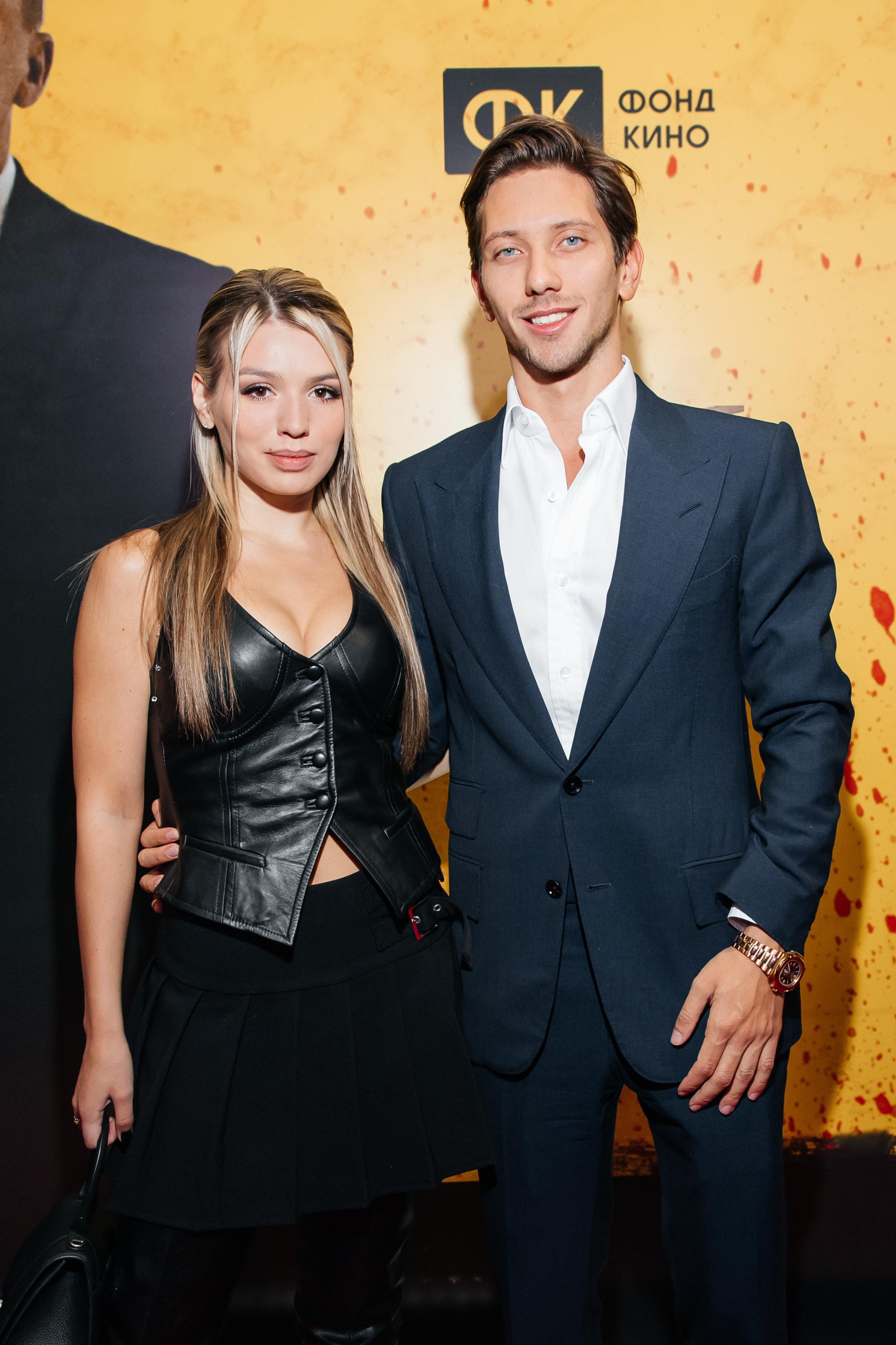 Люся Чеботина и ЮрКисс на премьере фильма Бумеранг в Москве