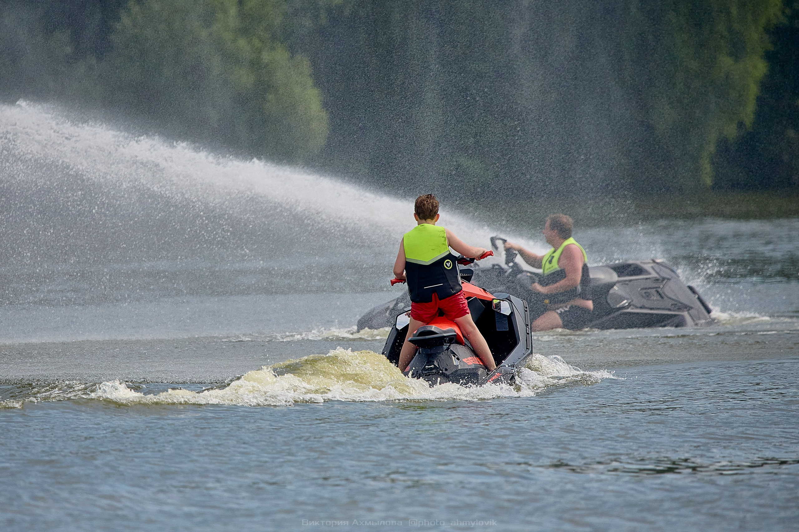Аквабайки на Северке. Виктория Ахмылова. Фотограф в Москве