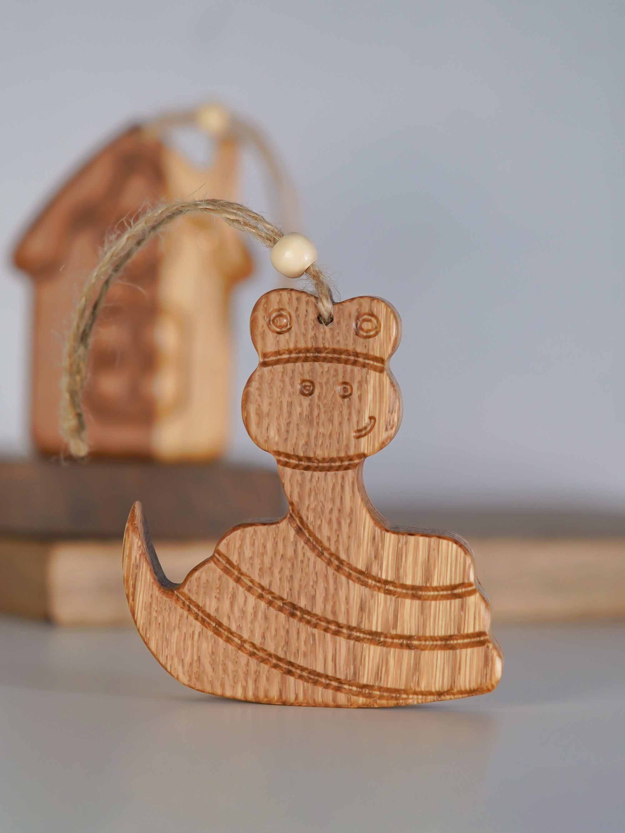 Деревянная игрушка «ЗМЕЯ» на елку. Анна, фотограф Москва, Зеленоград