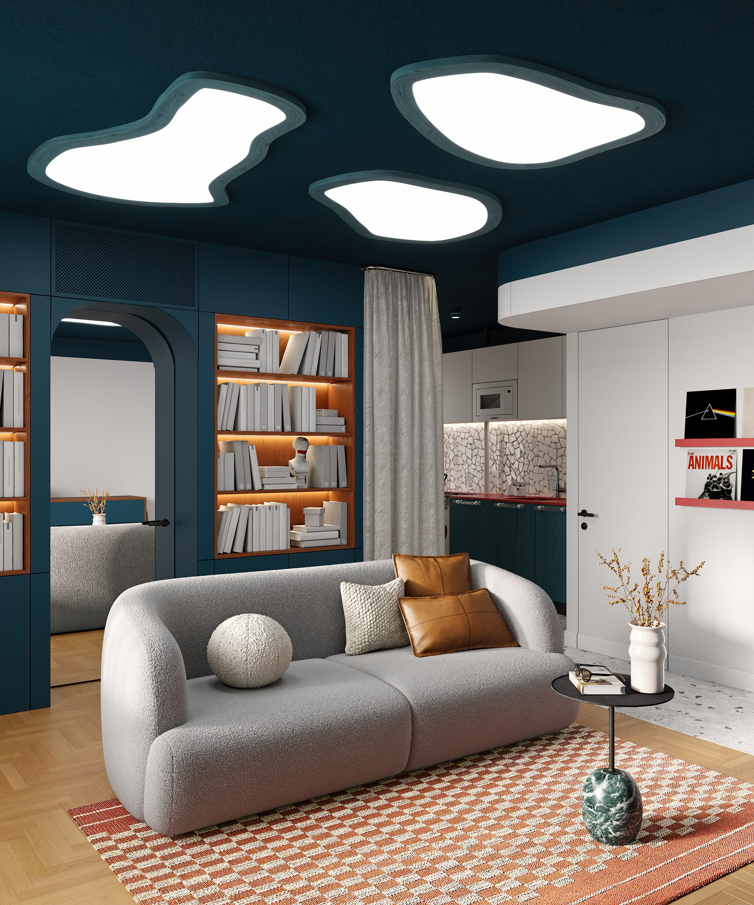 Квартира с морской тематикой | Дизайн Yuliya Shpeter. 3D визуализация интерьеров | avocado.render