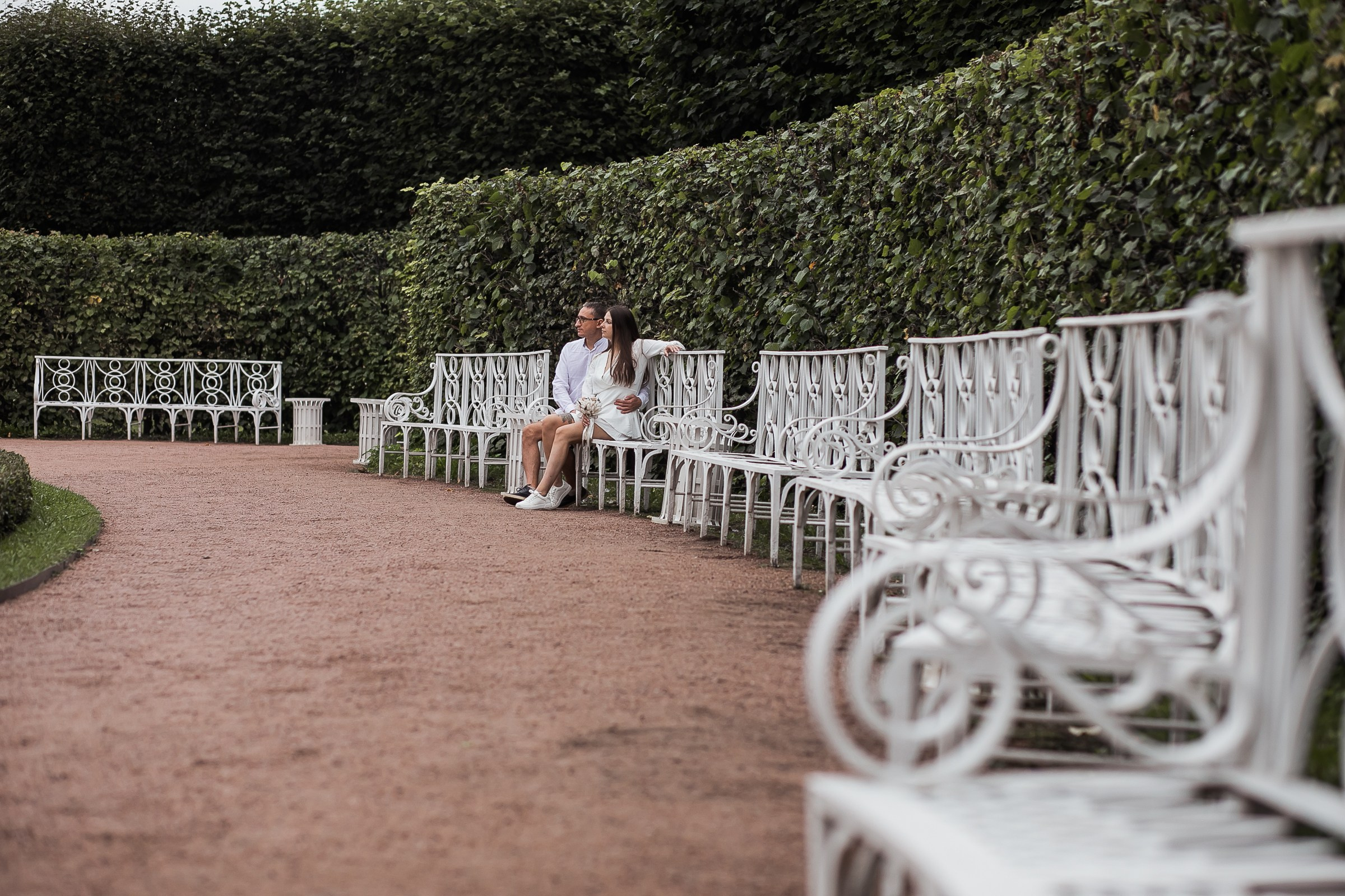 Вероника и Александр. Прогулка в Екатерининском парке. Свадебный и семейный фотограф в Колпино и СПб Юлия Папанова