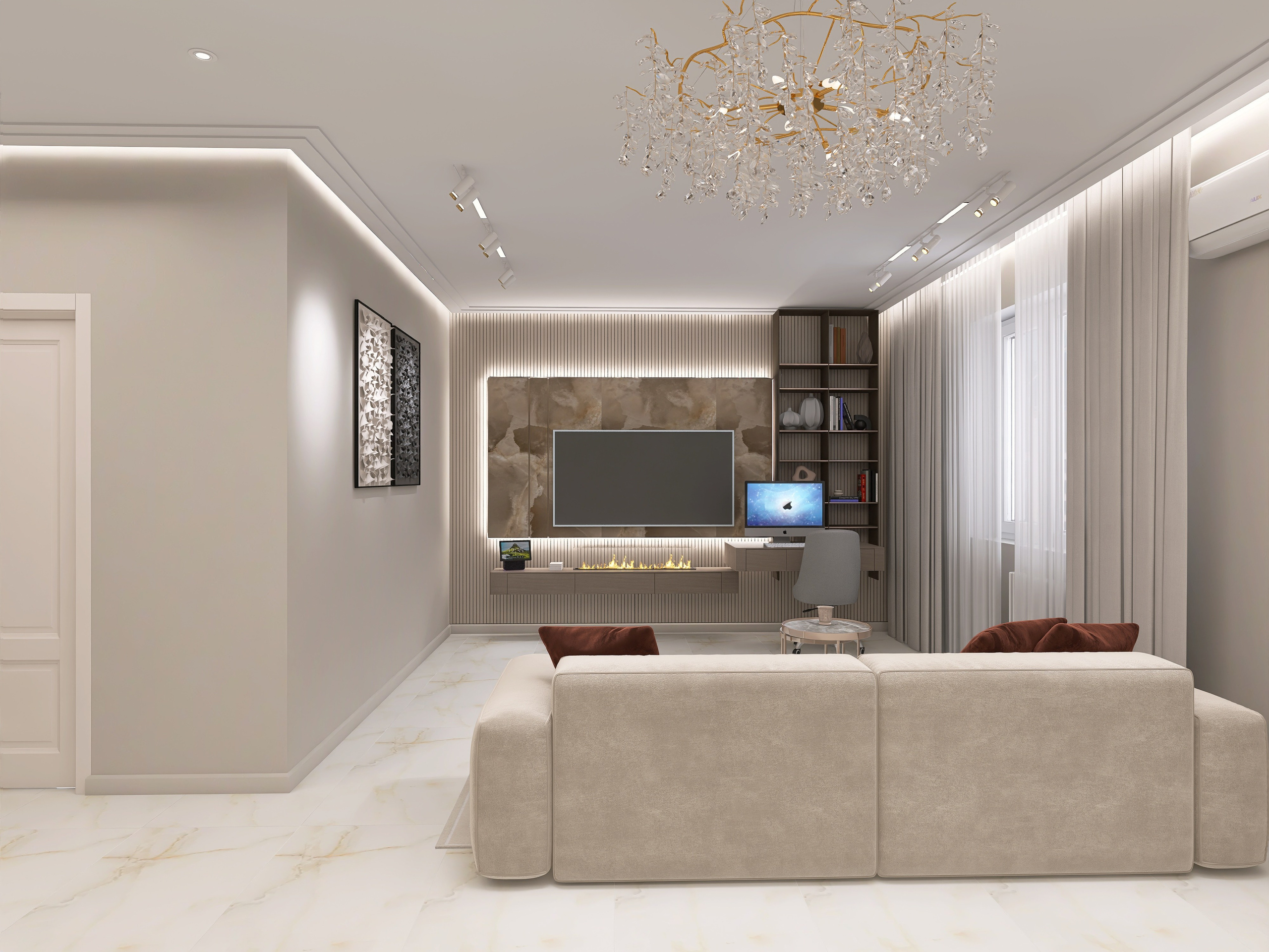 ЖК на Добролюбова. Площадь 97 кв. м. Дизайнер интерьера в Новосибирске_Елена Сергеева