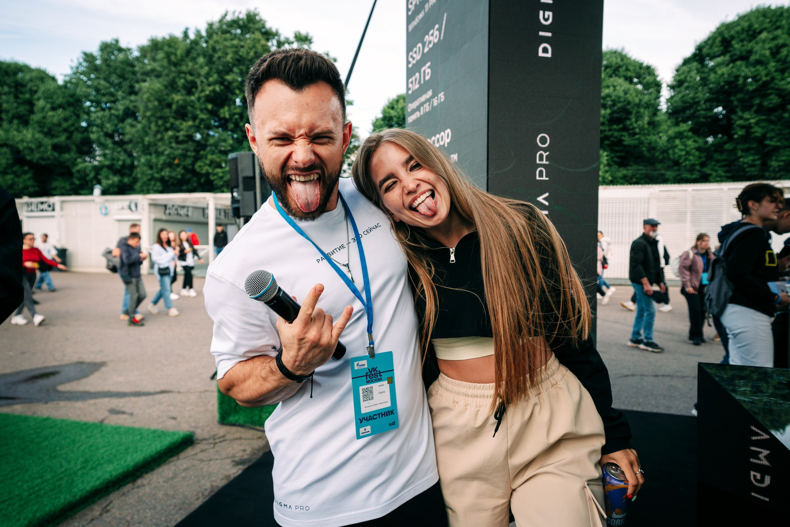 Репортажная съемка мероприятия Digma на VK Fest'e