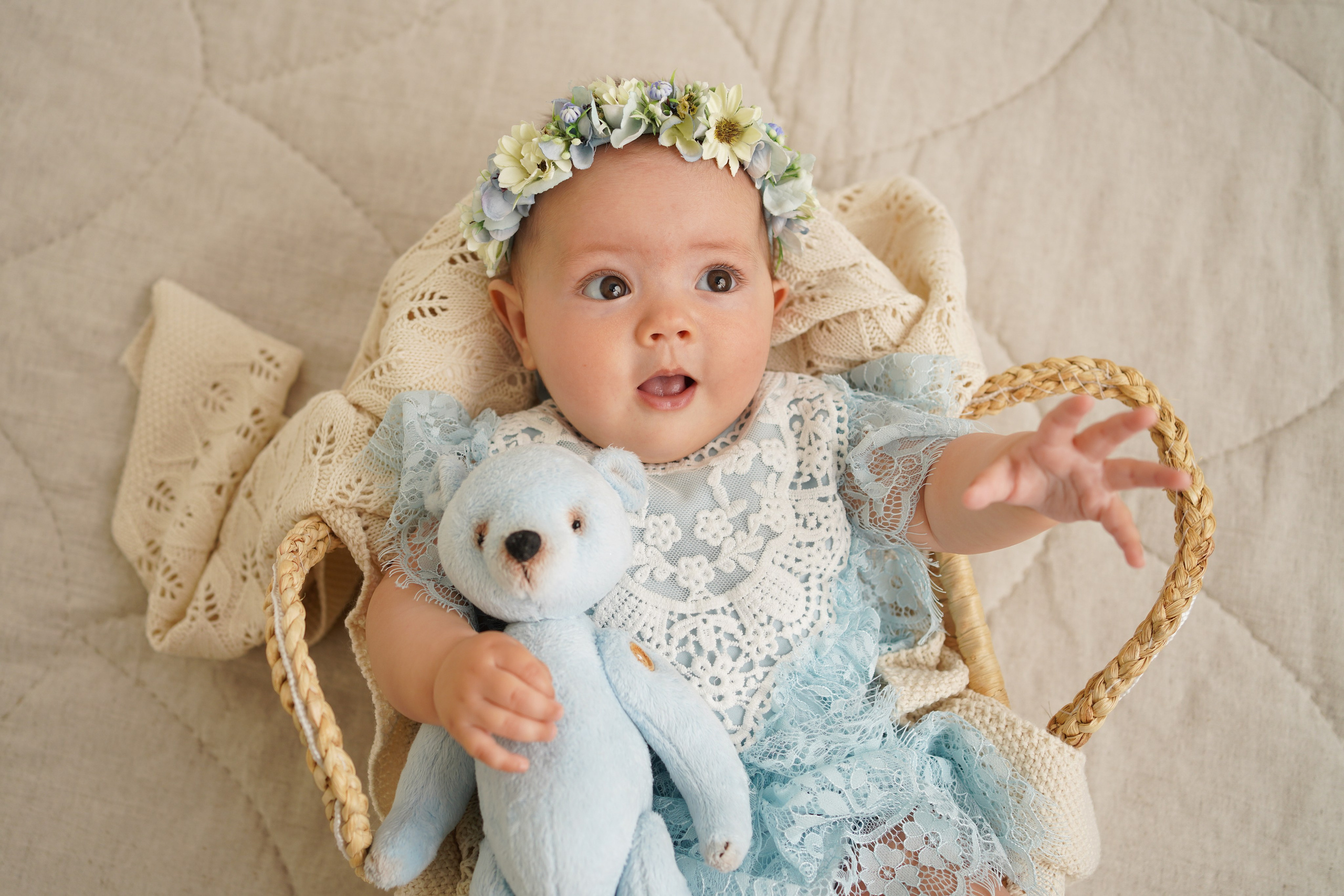Фотосессия 6 месяцев малышке. Детский фотограф и фотограф новорожденных в Калининград Оксана Иваний