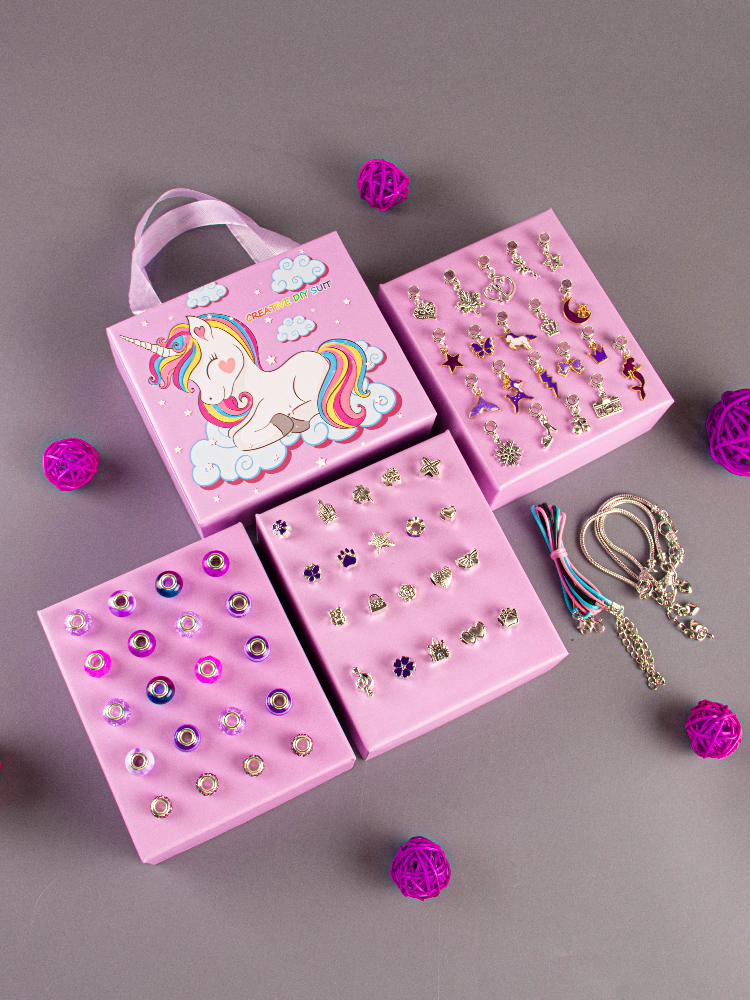 Набор по созданию браслетов (фиолетовый). «Матрица»