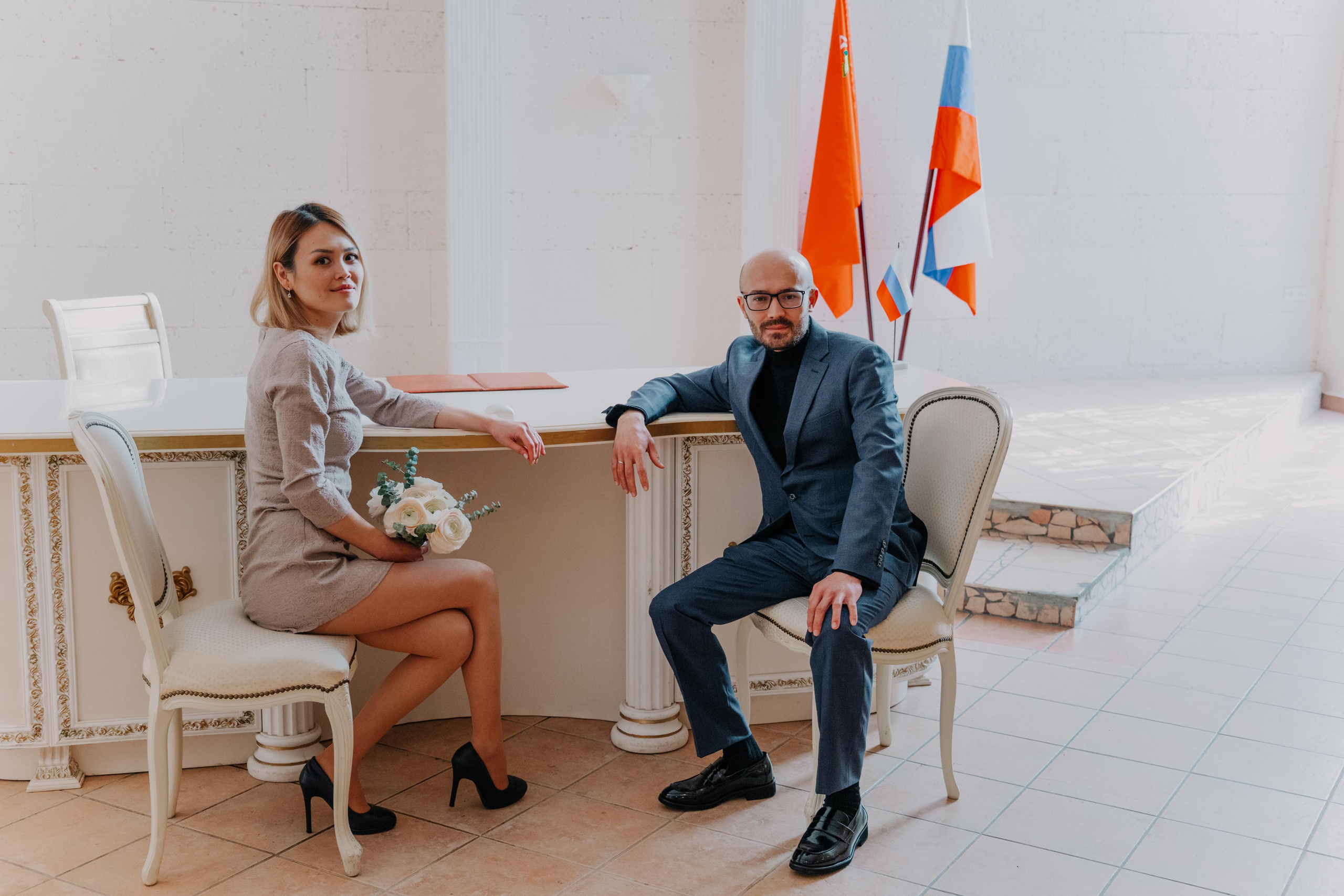 Виктория и Зунун (ЗАГС Видное). Семейный и свадебный фотограф Видное Москва Екатерина Пятова