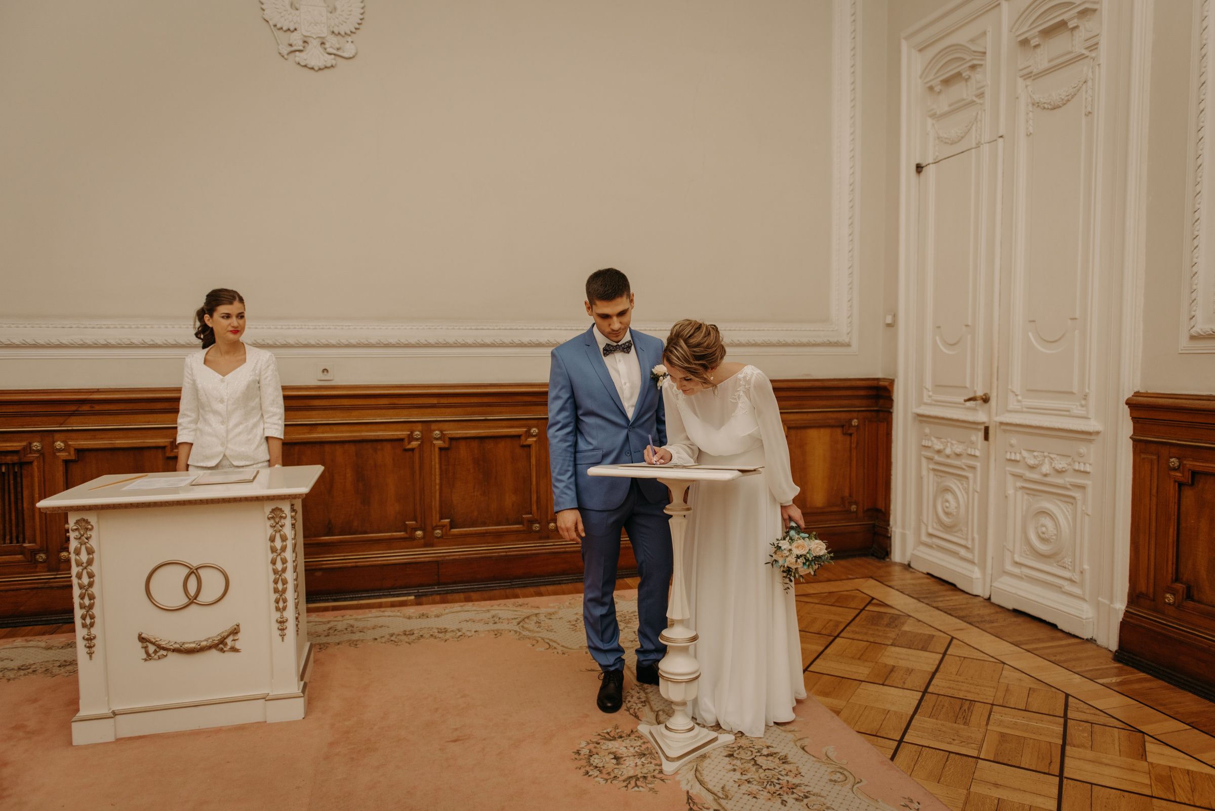 Осенняя свадьба Надежды и Дмитрия. Свадебный фотограф в Санкт-Петербурге Венера Ахметова