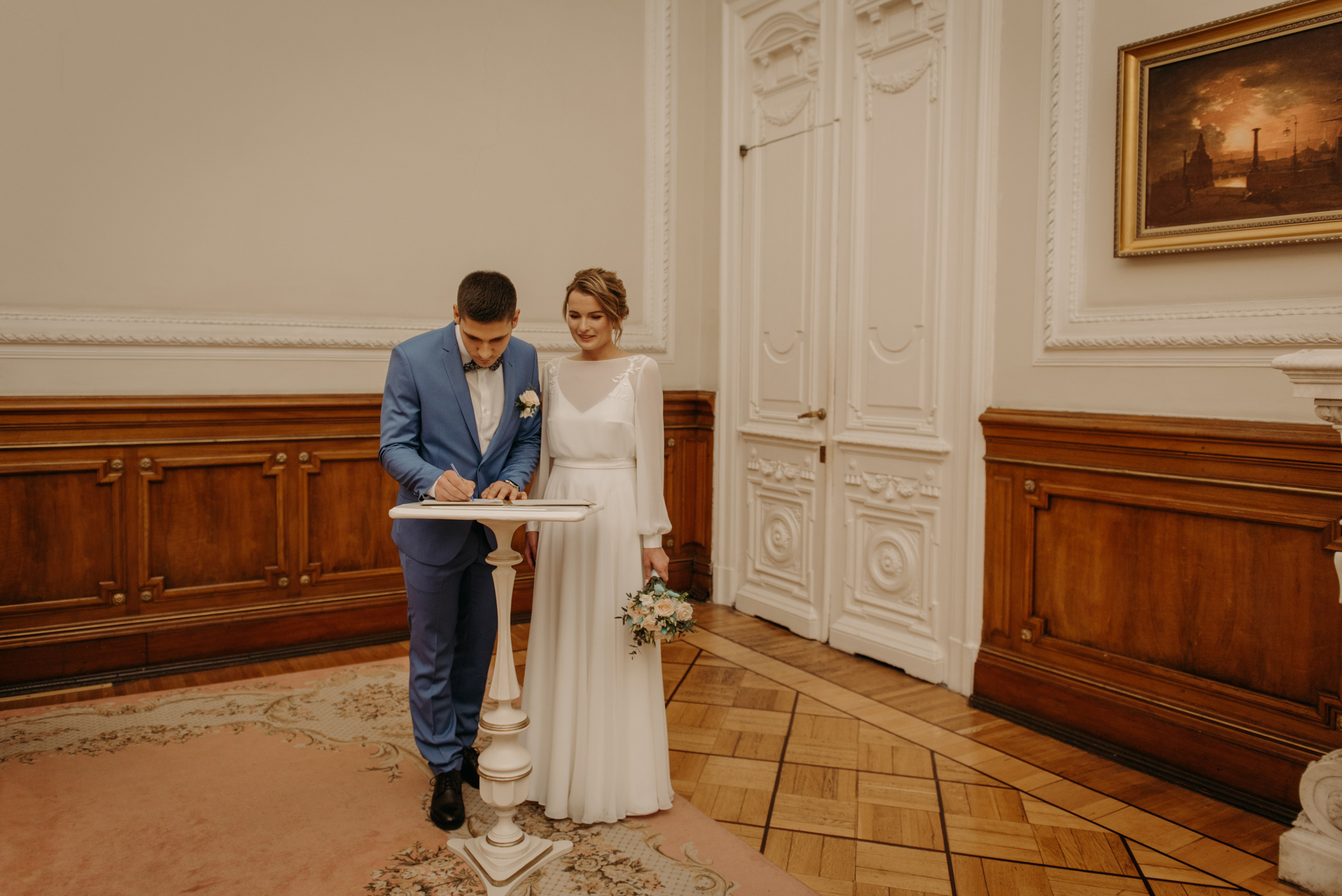 Осенняя свадьба Надежды и Дмитрия. Свадебный фотограф в Санкт-Петербурге Венера Ахметова