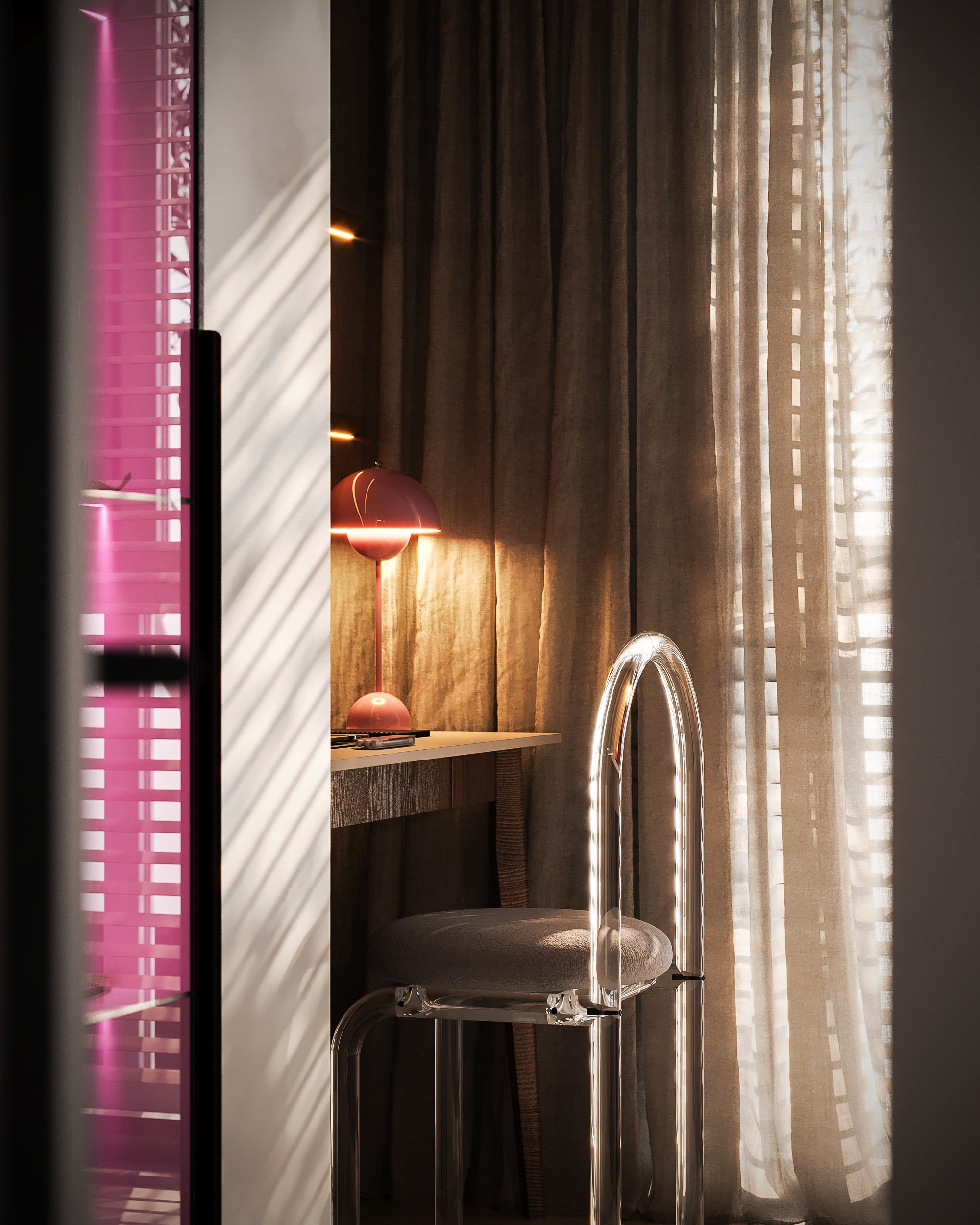 Детская для девочки. Визуализации интерьера