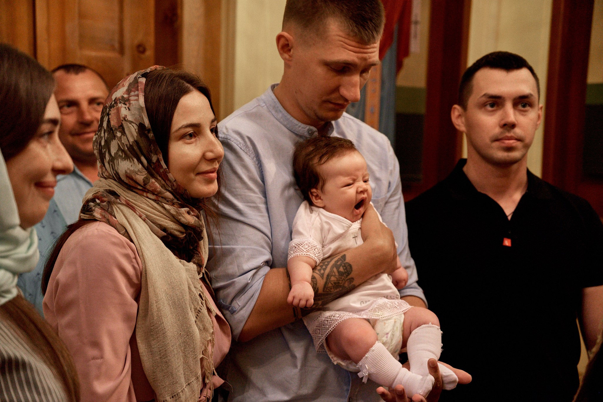 Фотосессия крещение Варвары