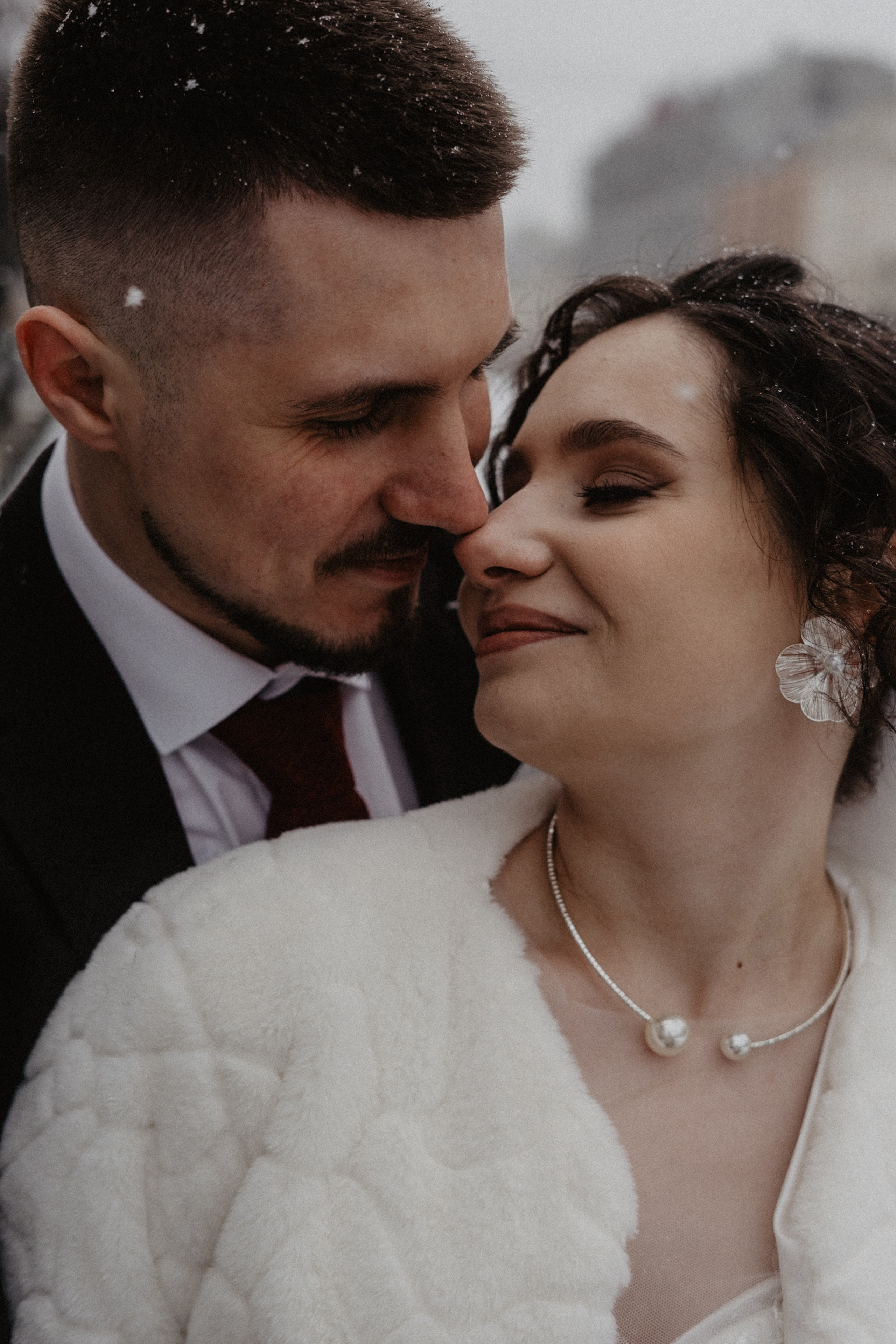 Ангелина & Антон | Пока идет снег. Контент фотограф в Санкт-Петербурге | Дина Альбур