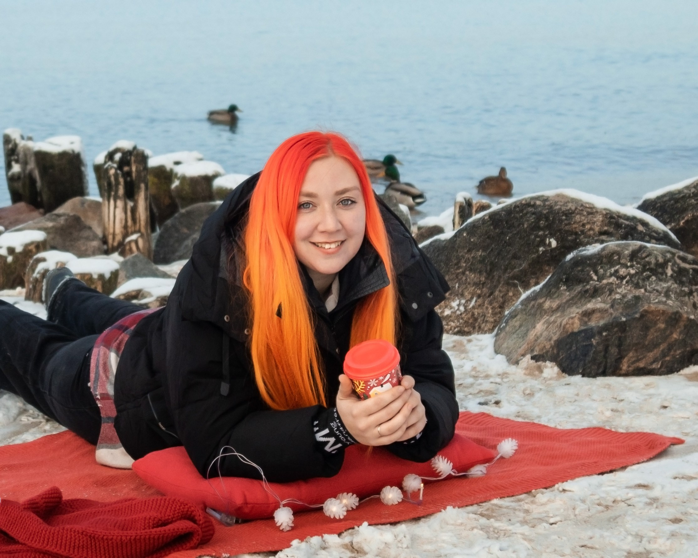 зимняя фотосессия на море