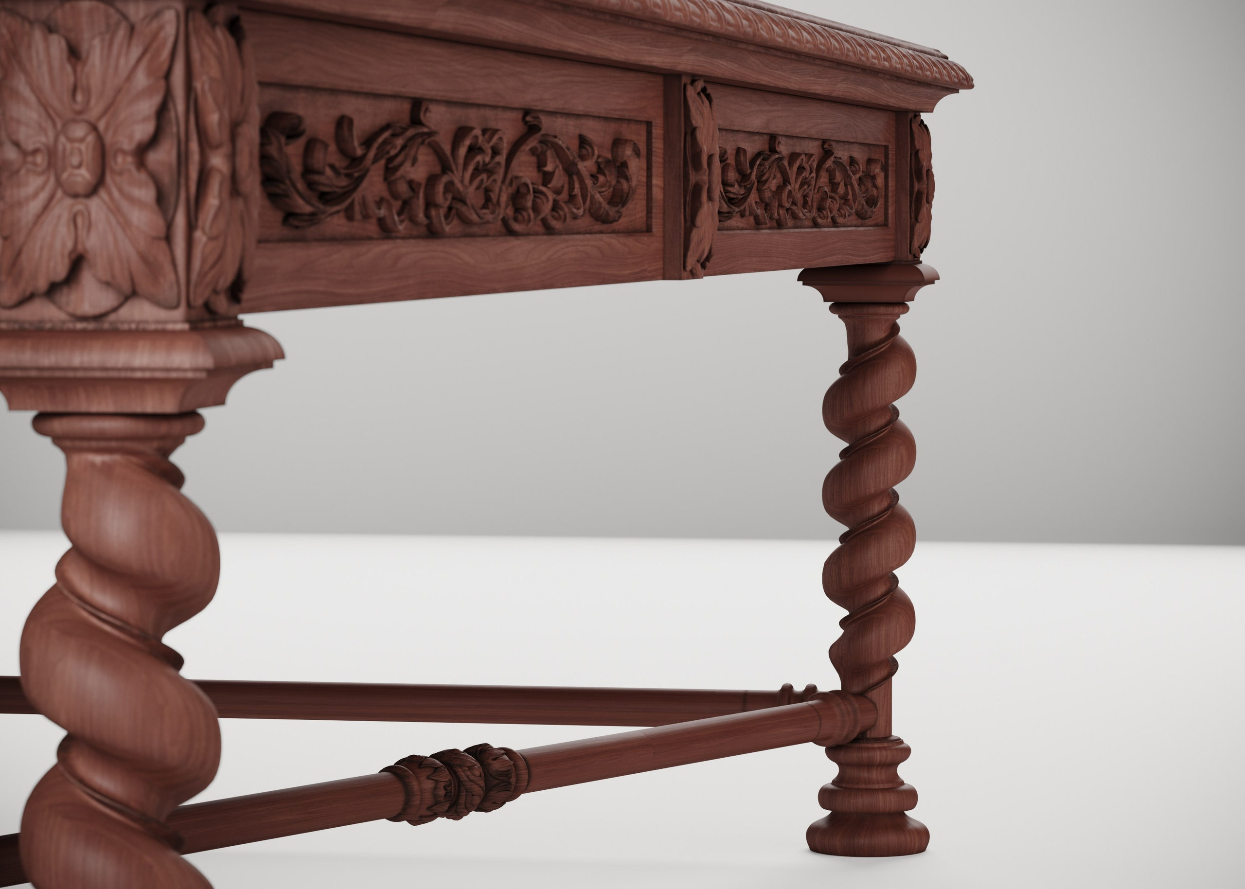 Стол с резным декором. Студия дизайна интерьера RISE DESIGN STUDIO