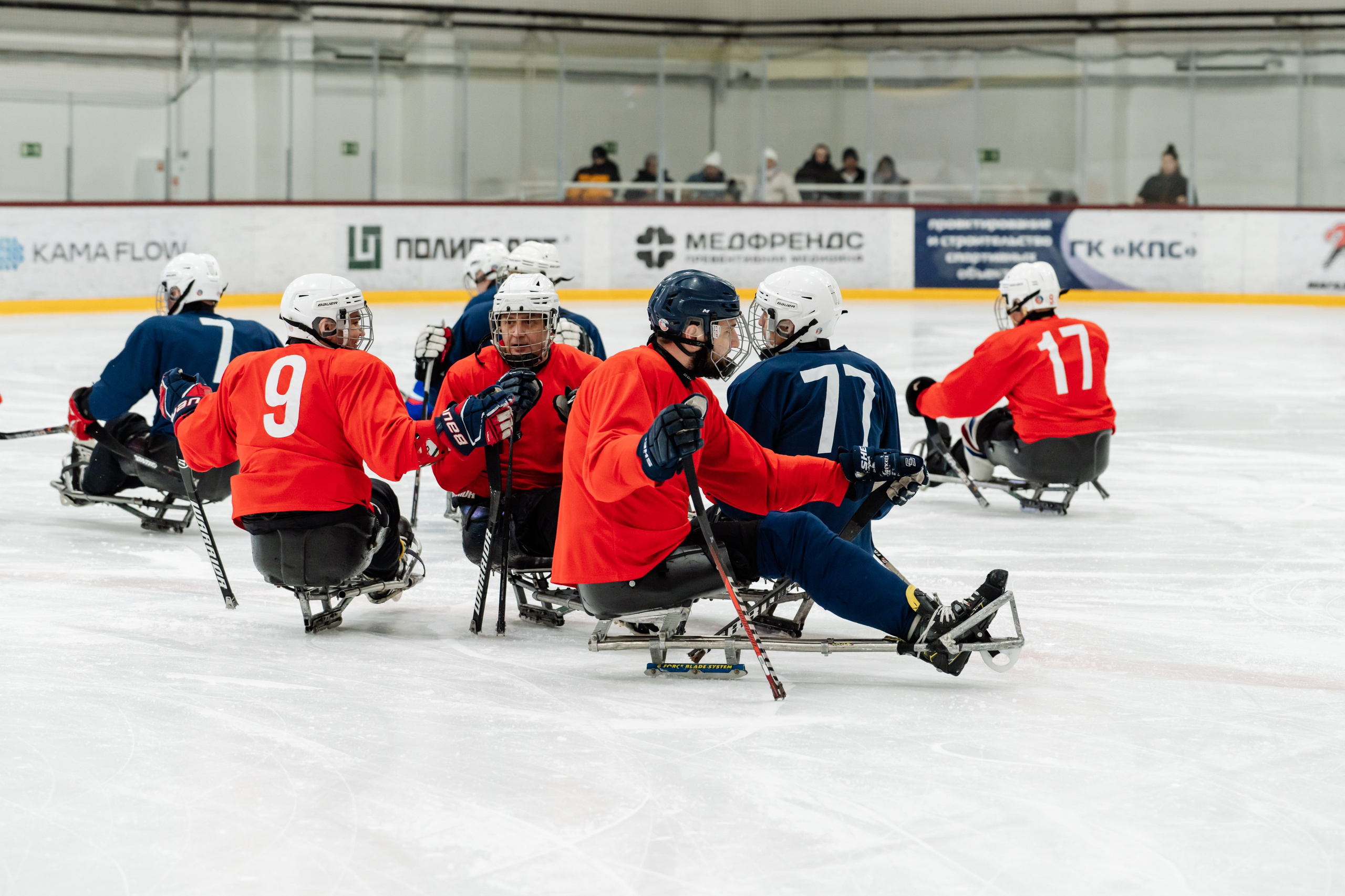 Игра в следж хоккей приуроченная 23.02.26 в арене Сталкер