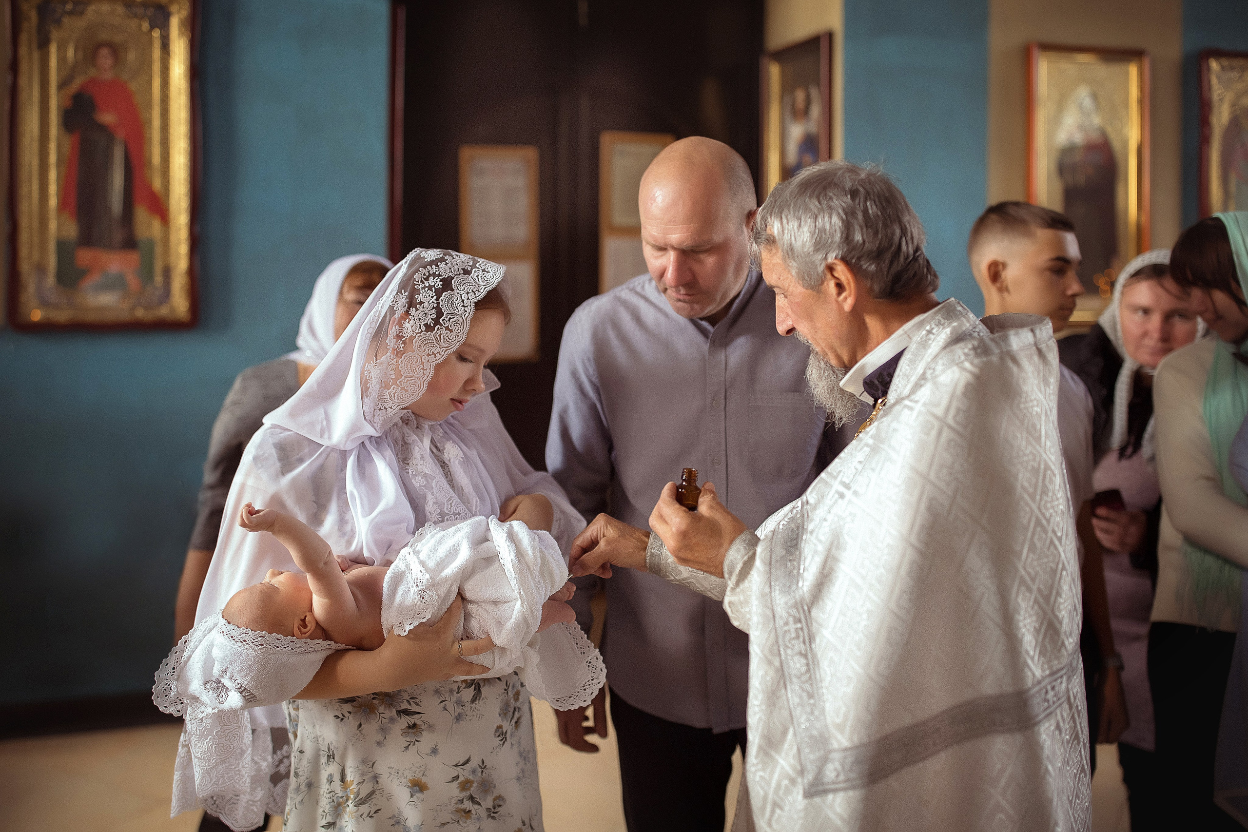 Крещение Полины село Хохол. Фотограф на крещение и венчание