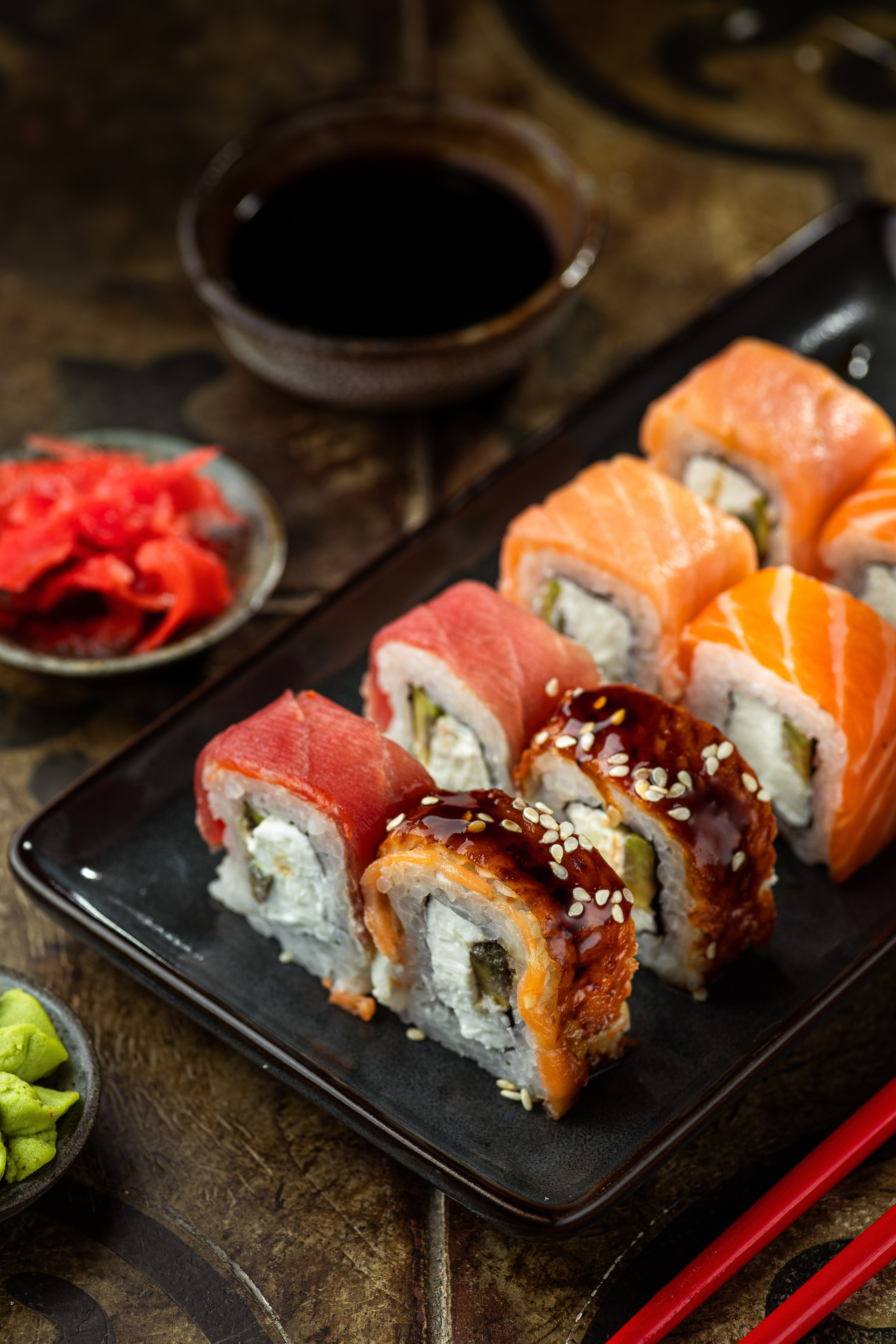 Роллы и суши. Юлия Космо — фуд-фотограф, предметный стилист, Москва