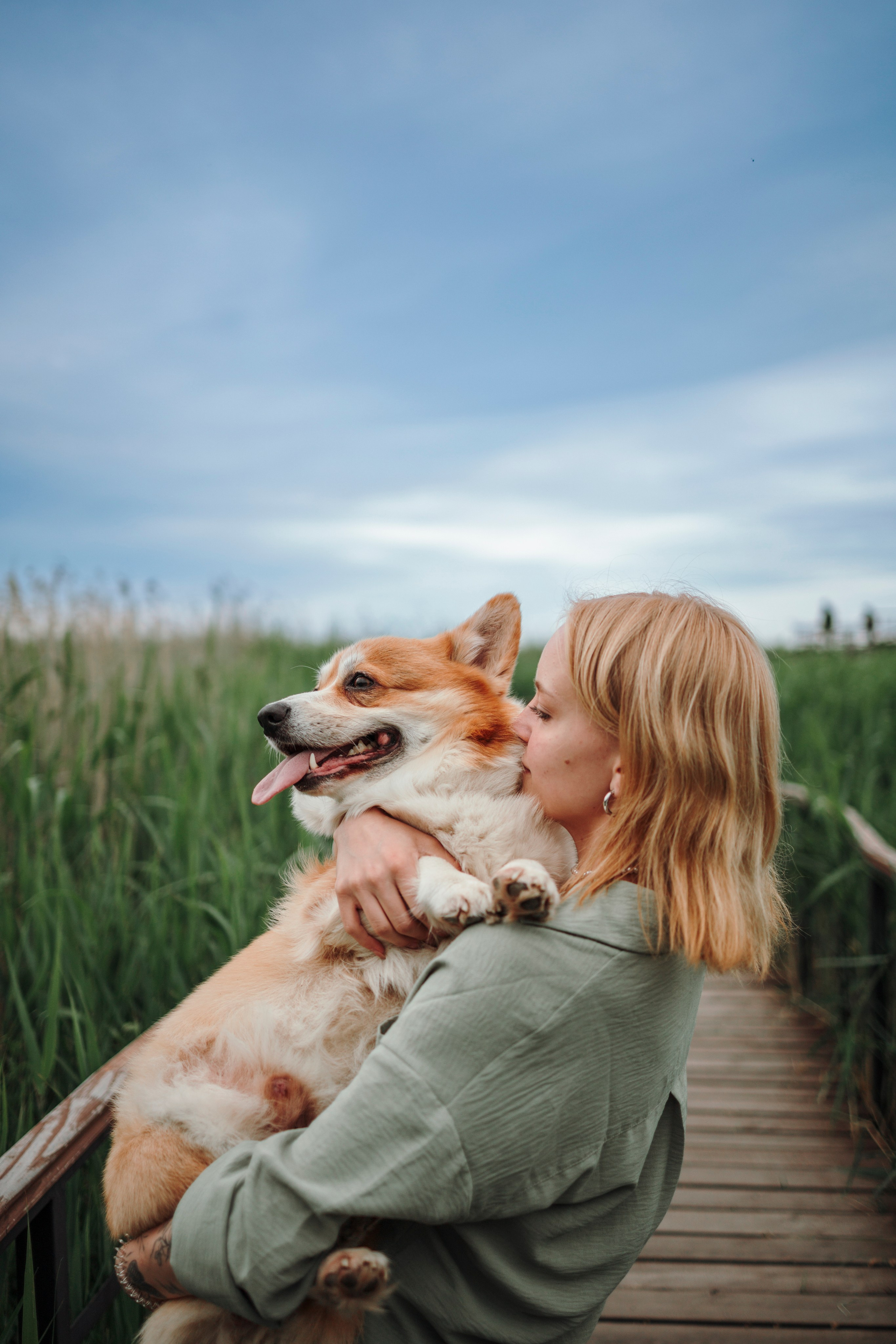 Даша и корги Рудик. Фотограф-анималист в Санкт-Петеребурге Титова Алиса