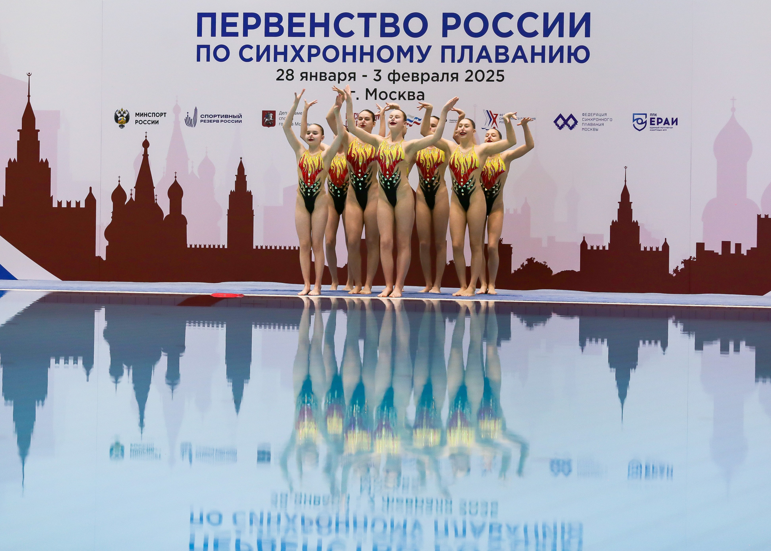 Первенство России по синхронному плаванию. Техническая программа. Группы. Репортажный фотограф в Москве