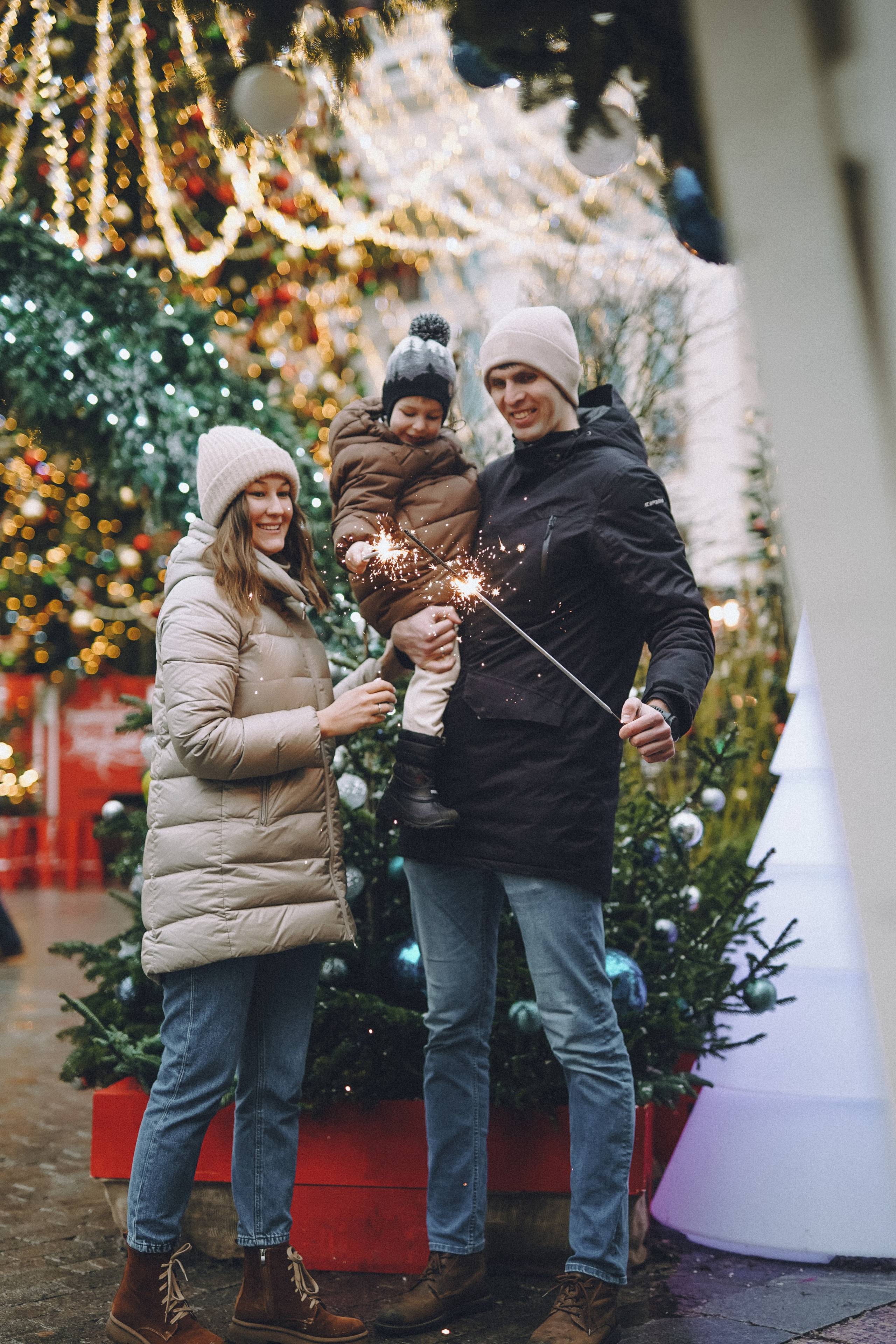 Прогулка по новогодней Москве для Юли, Жени и Вани. Фотограф Наталья Колганова