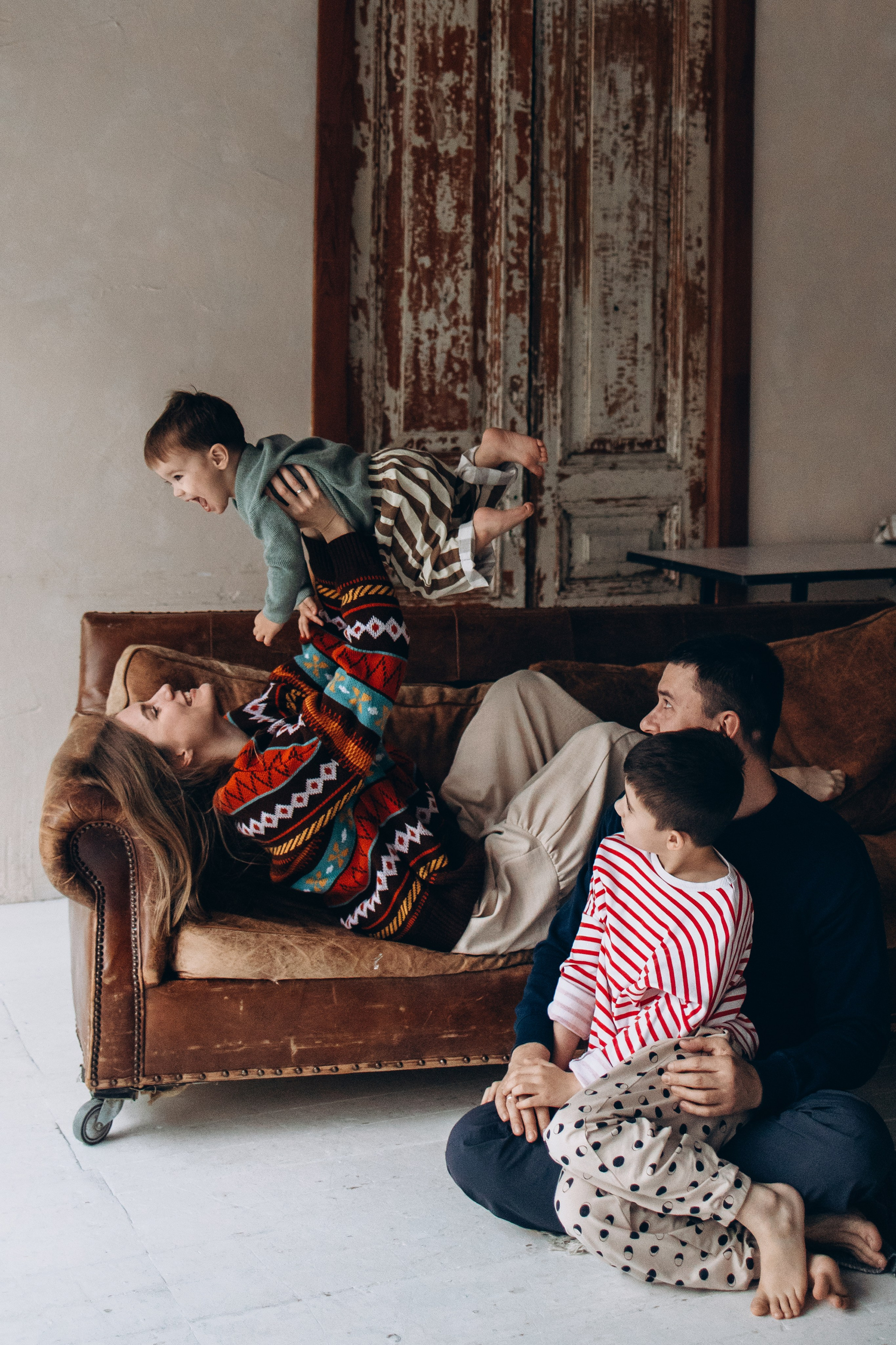 Оля, Андрей, Даня и Паша. Семейный фотограф в Москве Марина Петра