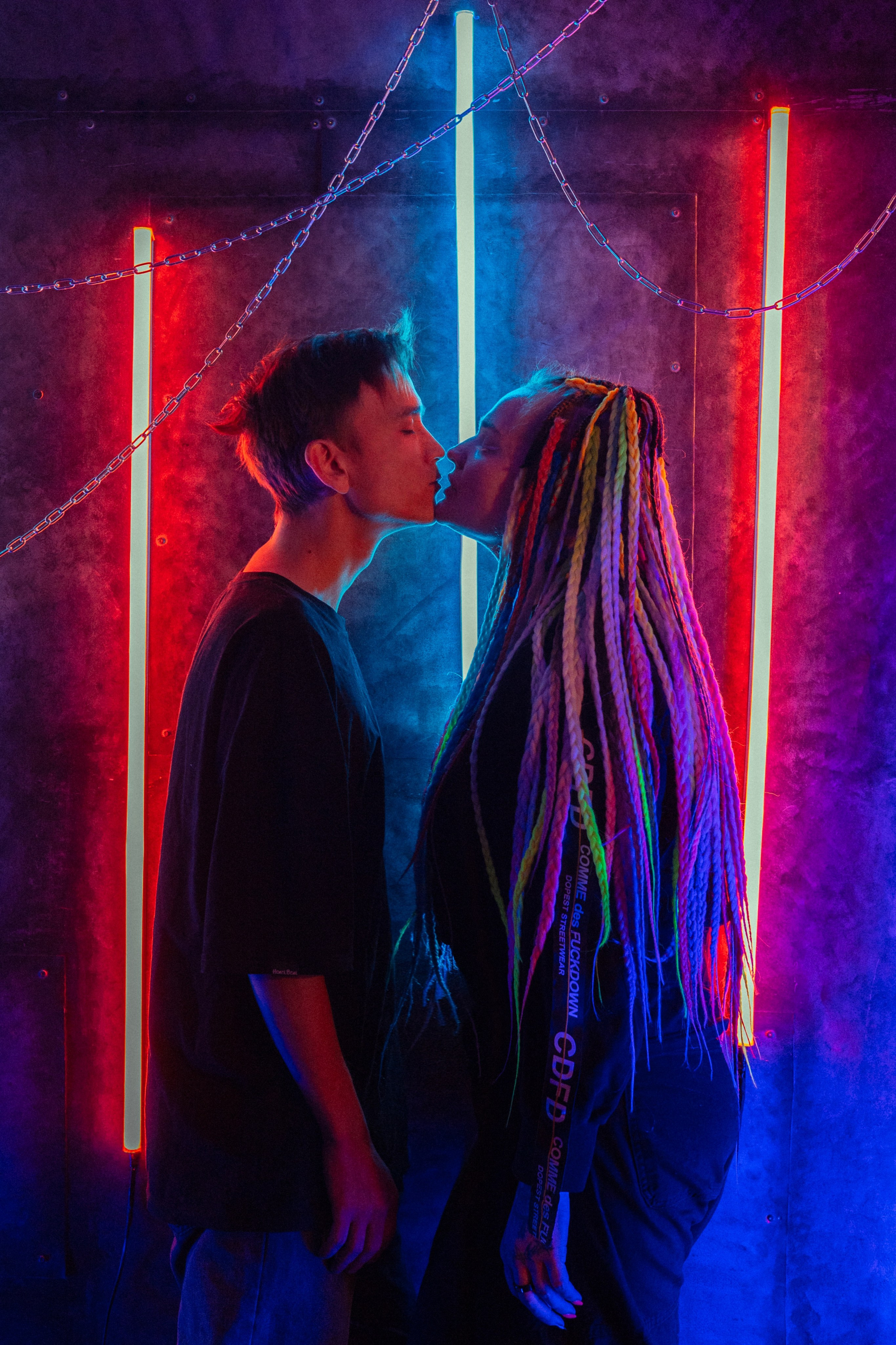 Для Ани | неоновая любовь 💟. Портретный фотограф в Новосибирске