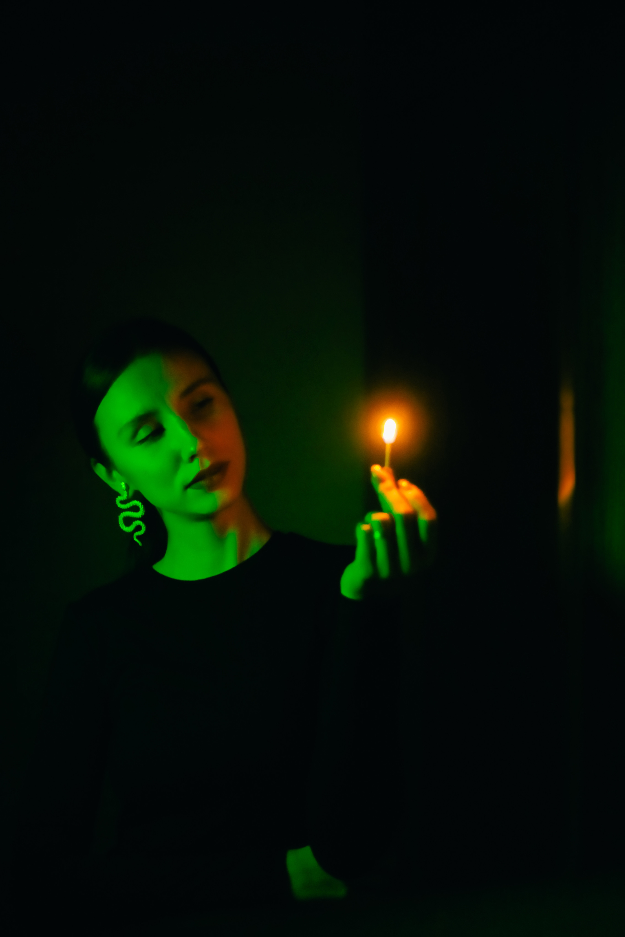 Домашняя фотосессия с цветным светом. Свадебный и семейный фотограф в Краснодарском крае Мария Данилкина