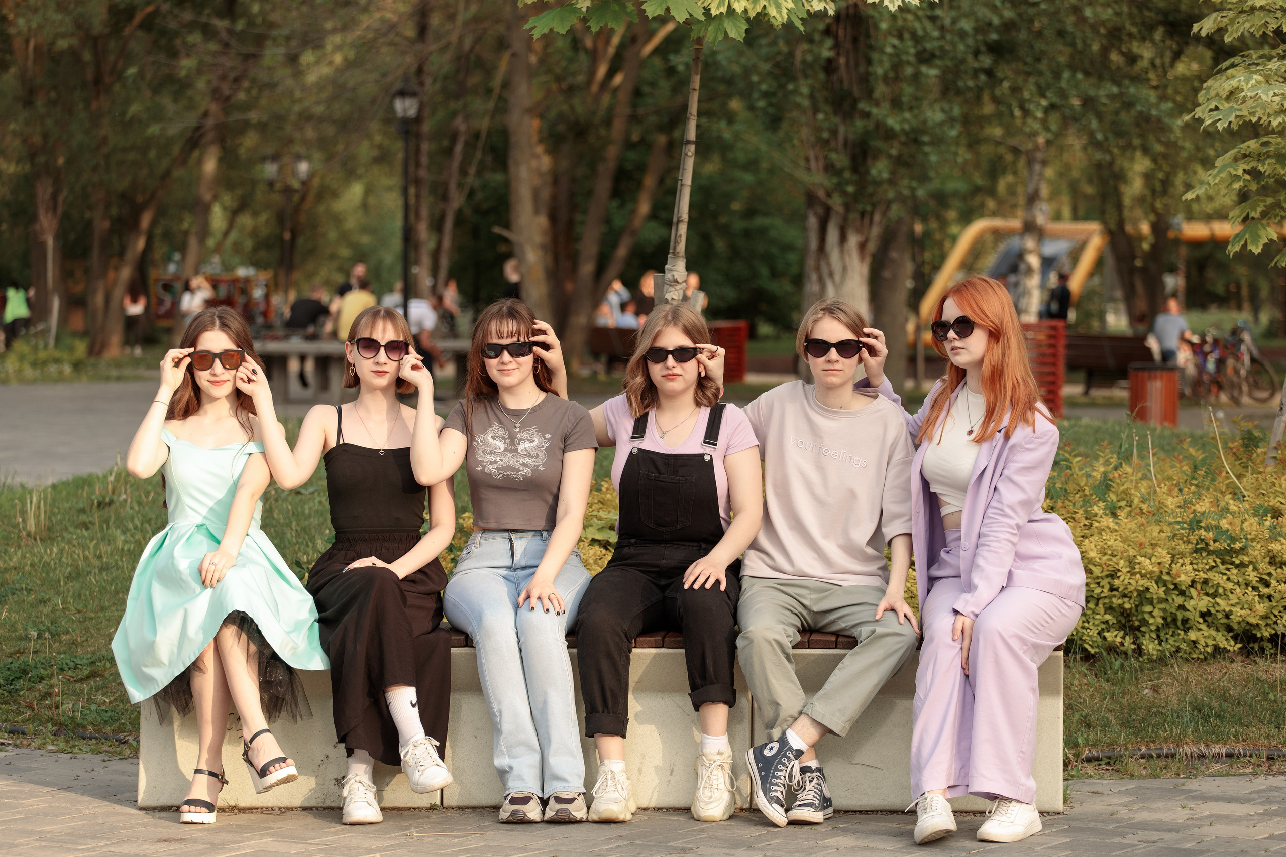 Фотосессия школьников в парке. Выпускные альбомы Евгении Виноградовой г. Липецк