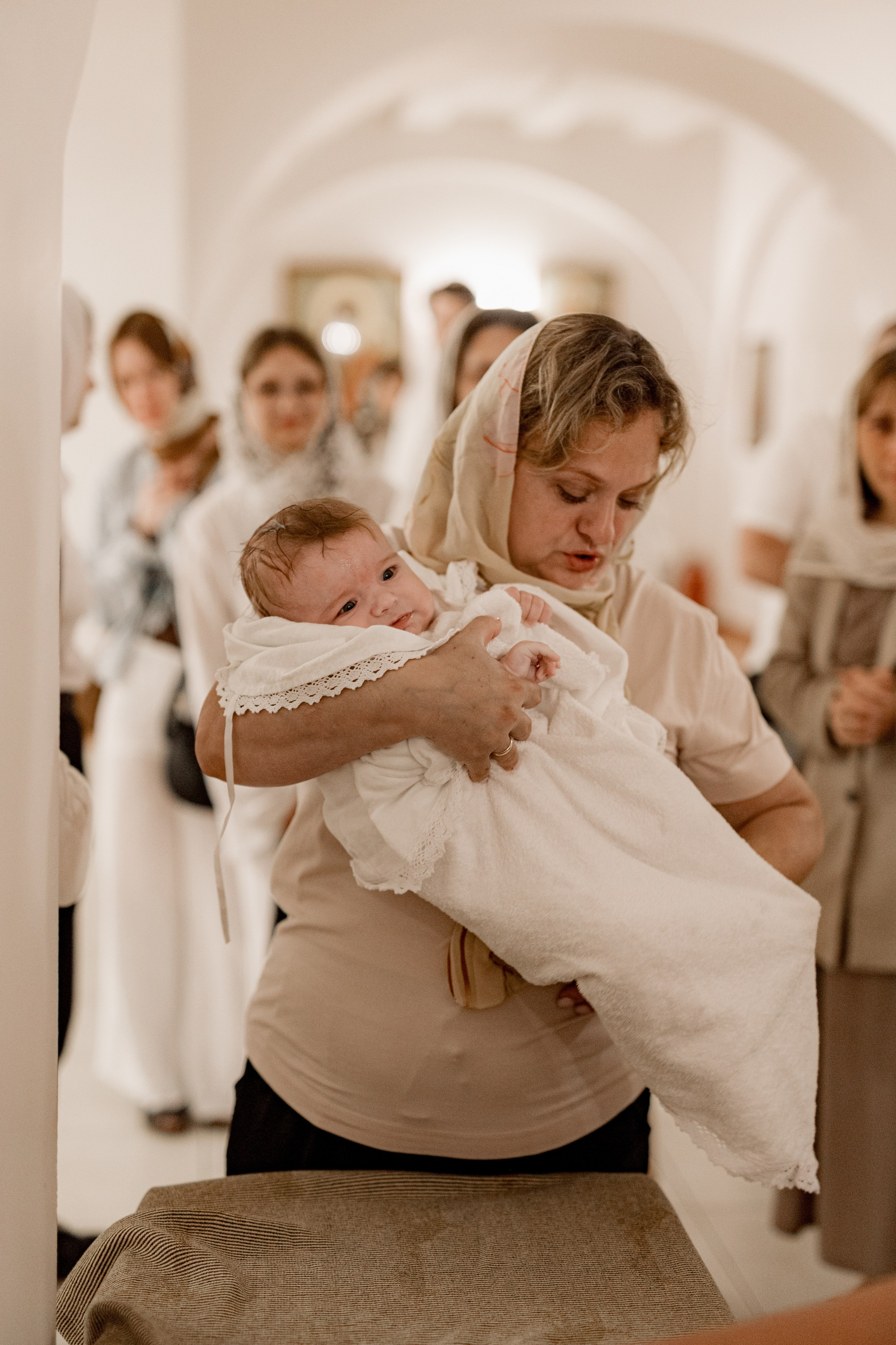 Таинство Крещения Саши. Фотограф новорождённых Newborn Москва