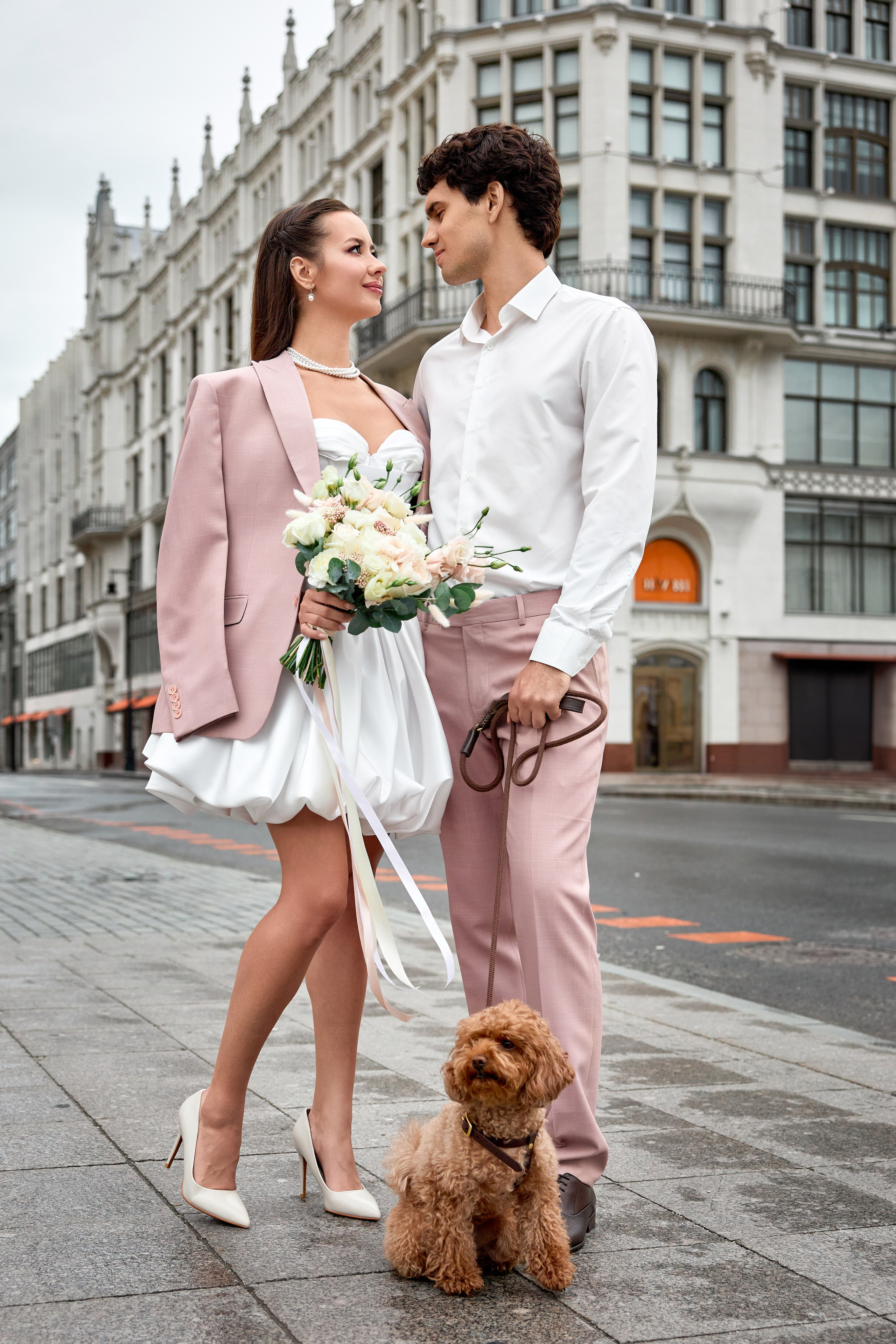 Свадебная прогулка в центре Москвы