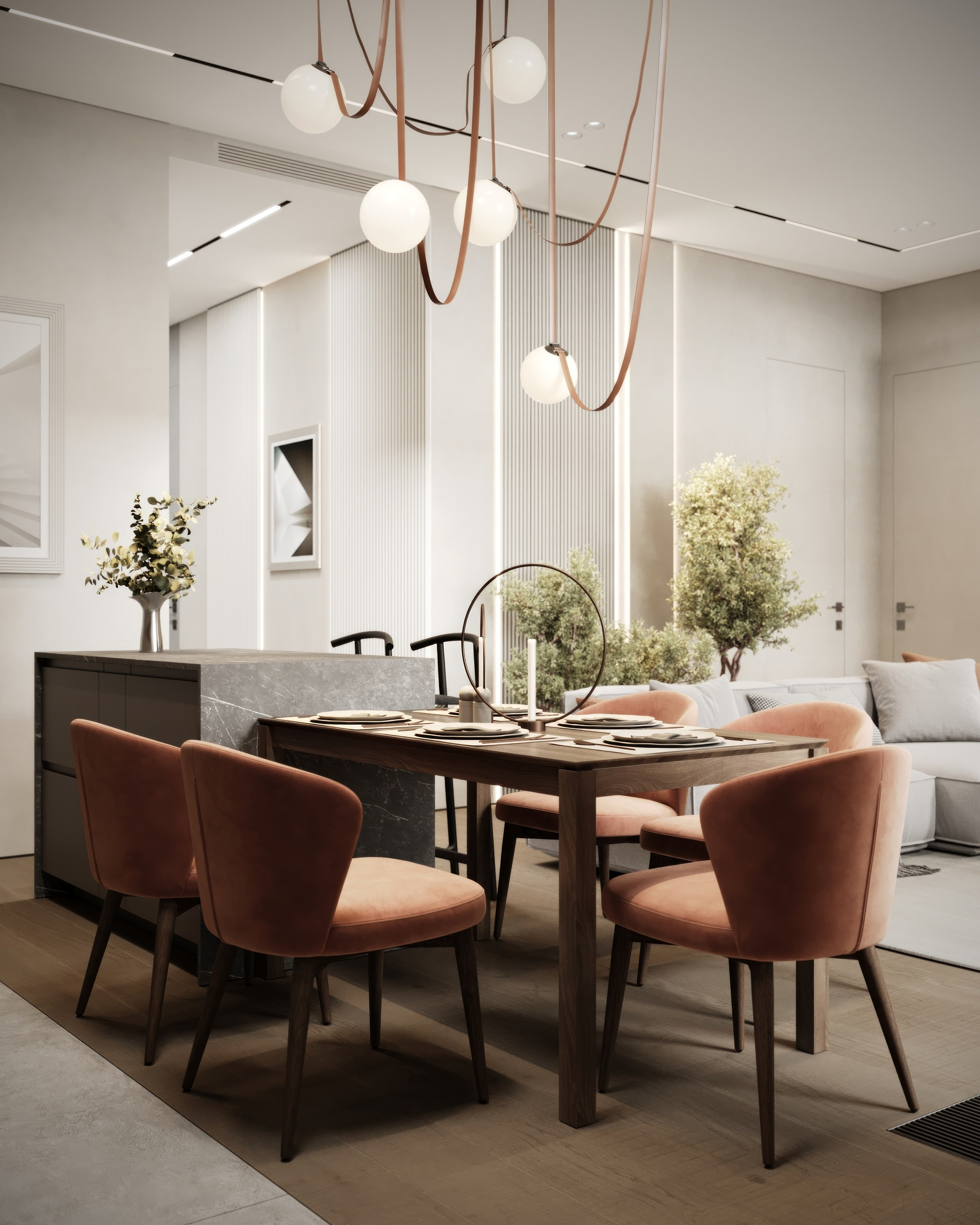 ЖК Ever 120 кв. м. Kod Interiors | Дизайнер интерьеров Кораблина Кристина