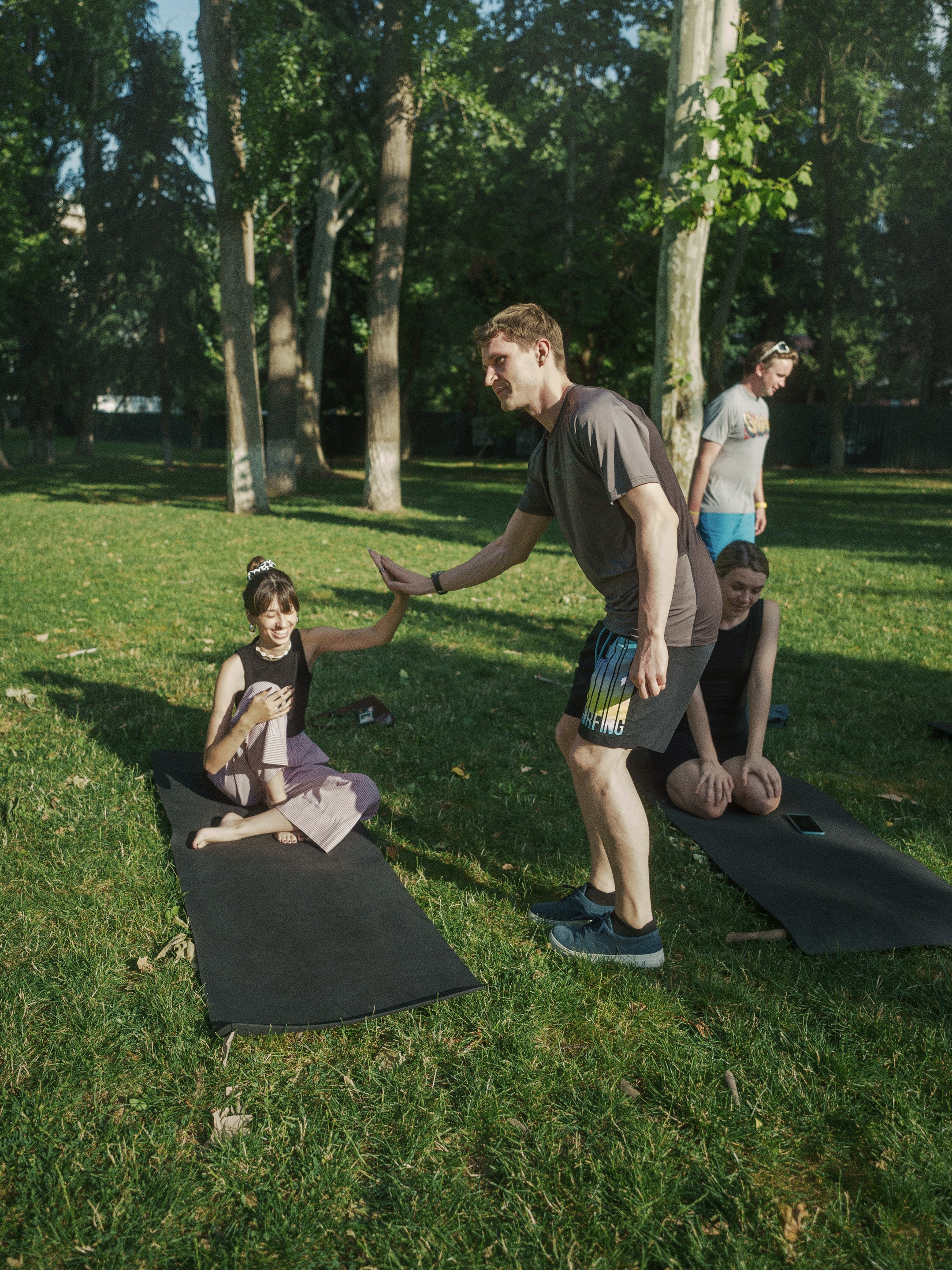 Йога в парке, Тбилиси. Андрей Фадеев фото видео Тбилиси