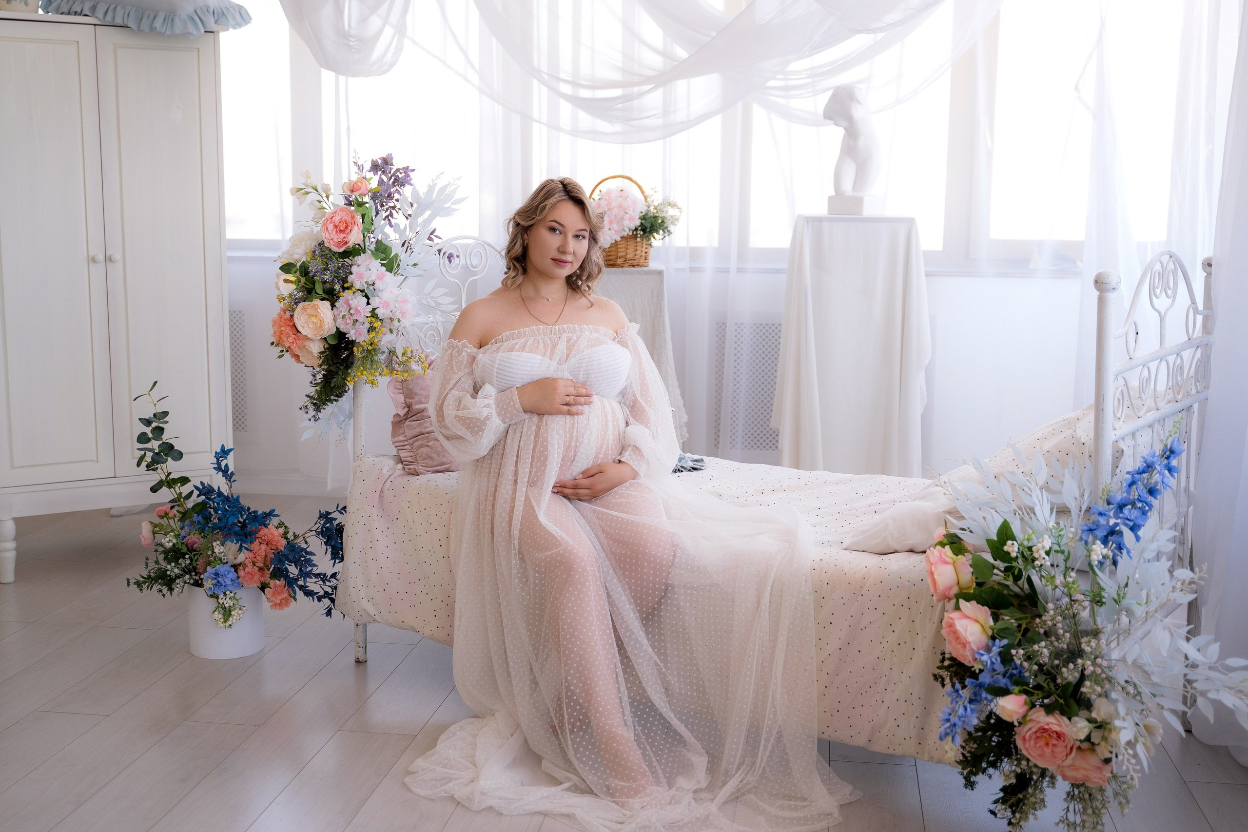 Фотосессия беременности Пакет Люкс. Фотостудия Малина в городе Улан-Удэ. Фотограф Ирина Жарникова