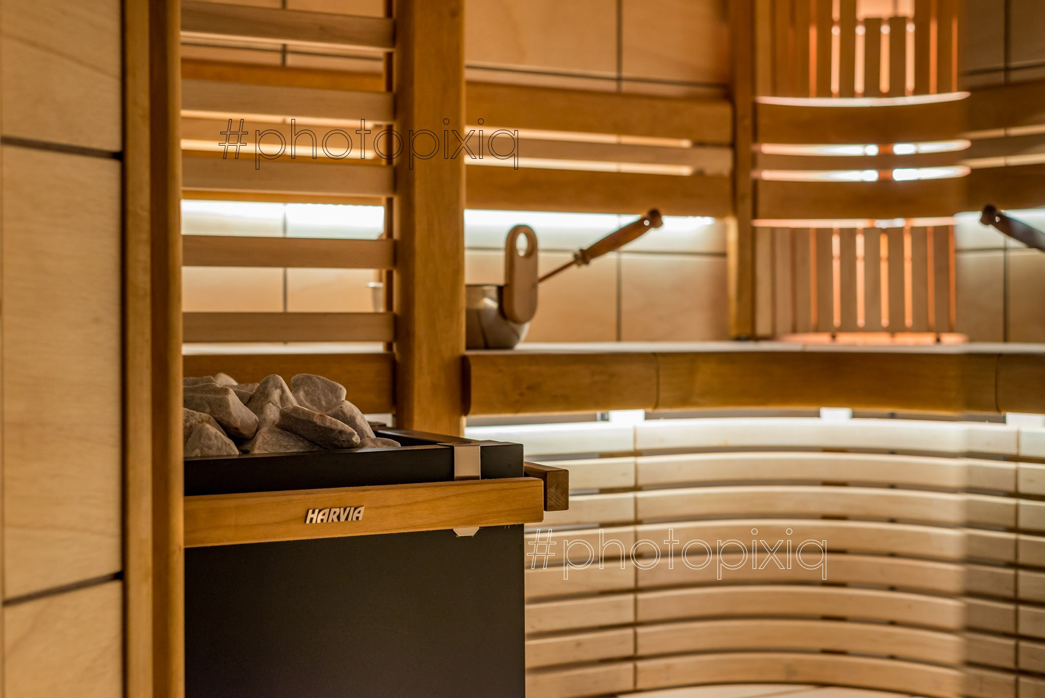 Интерьерная съёмка сауны с электропечью HARVIA. Интерьерная съёмка и виртуальные туры — Интерьерный фотограф Кузнецов Сергей (photopixiq)