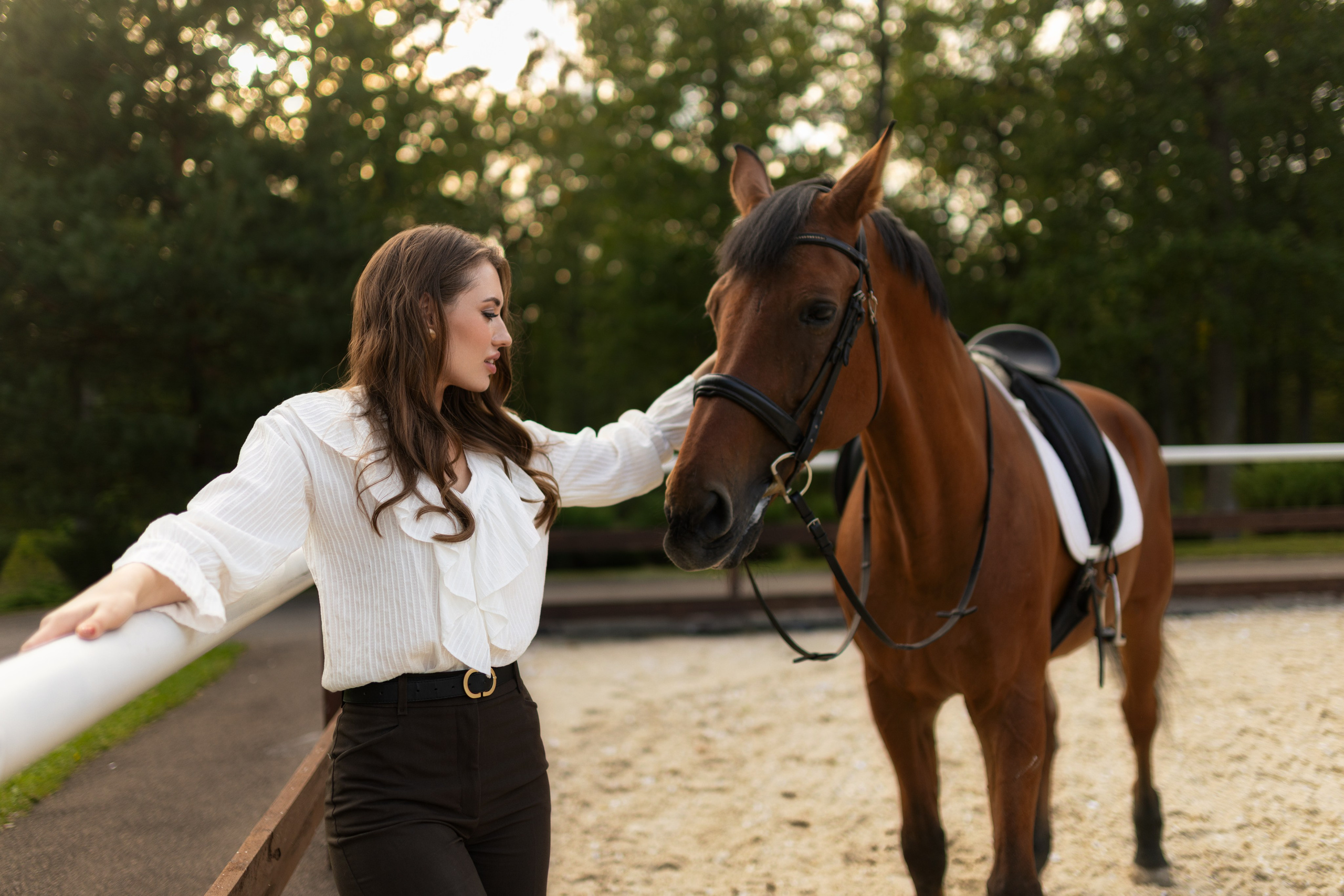 Фотосессия с лошадью для Анастасии в формате для «себя». Дмитрий Шульгин, портретный фотограф в Воронеже