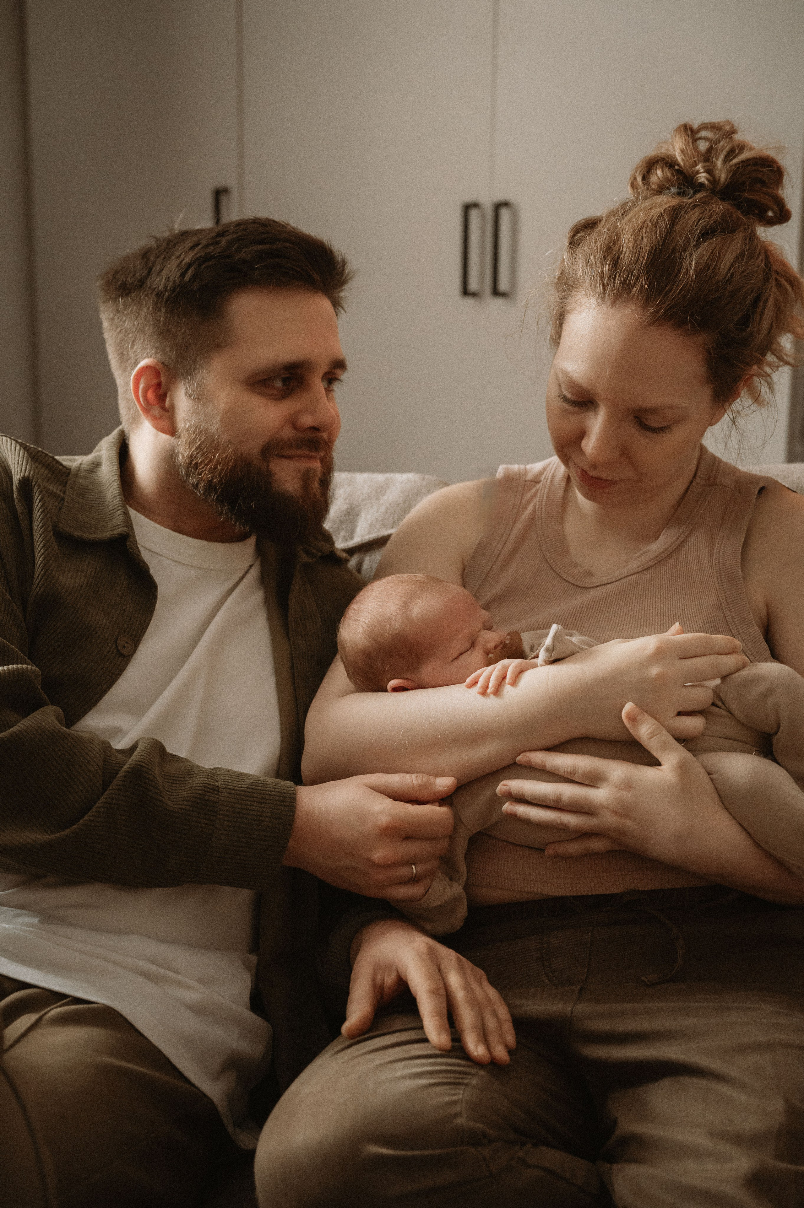 Лизавета, Никита и Мирослава. Фотограф беременности и семьи, домашние съемки, Ньюборн