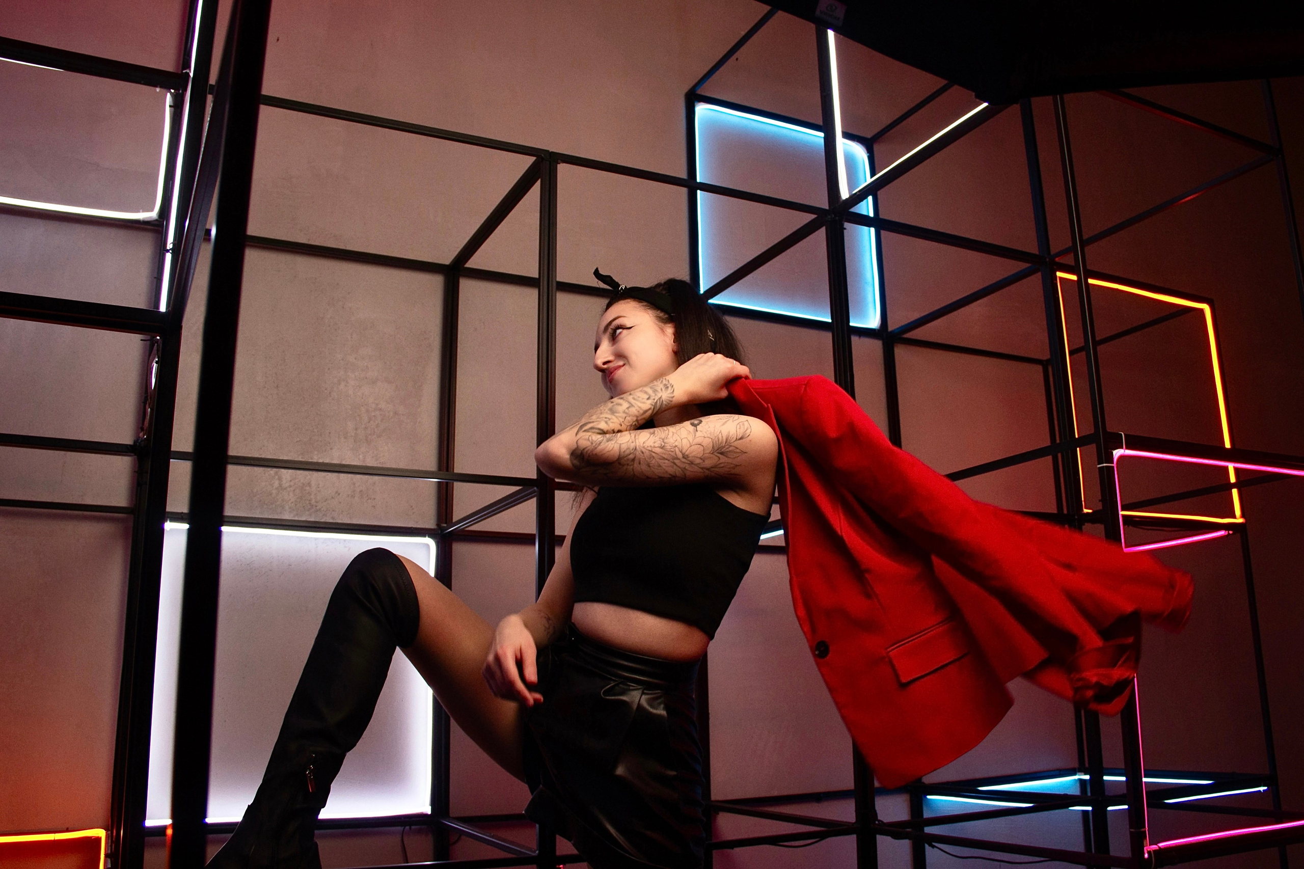 Neon girl. Фотограф Анастасия Абрамова