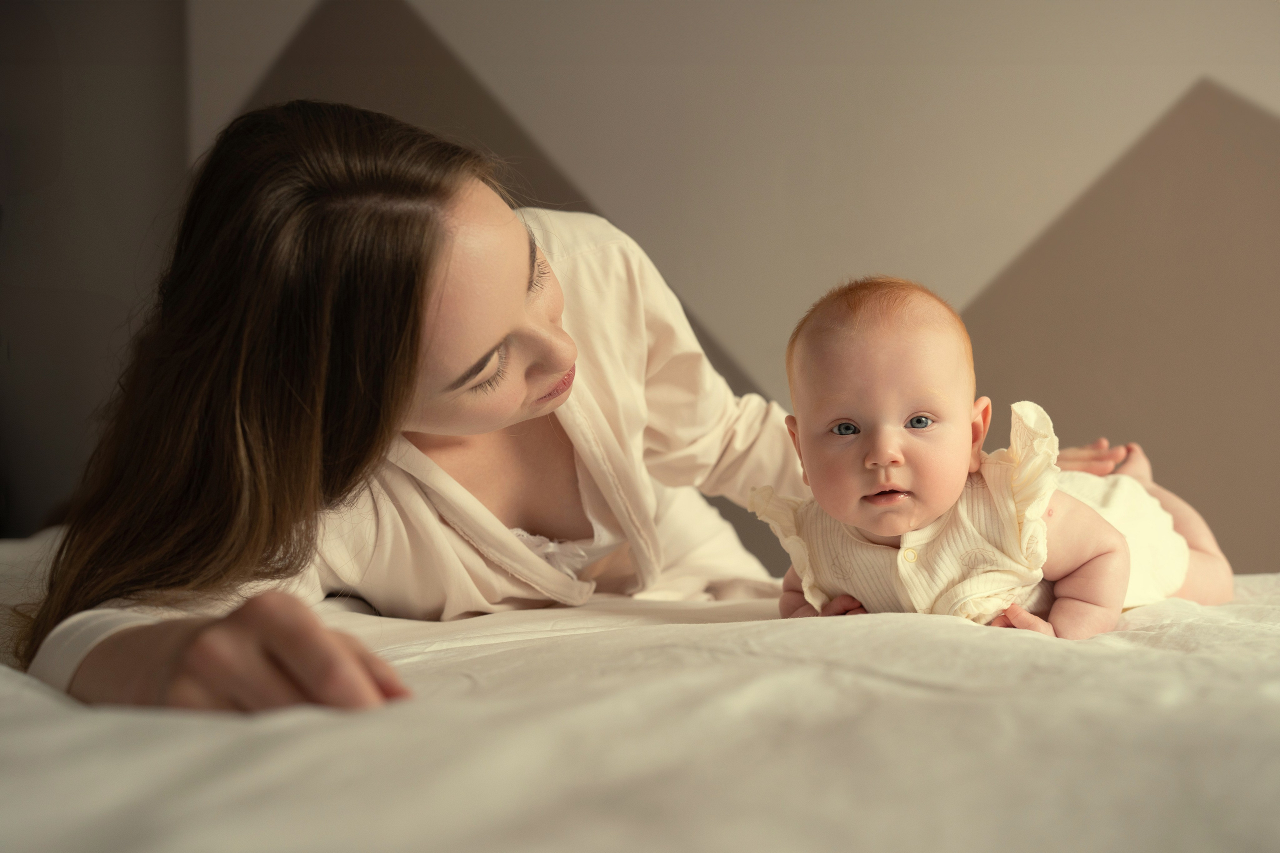Фотосессия малышей до года дома
