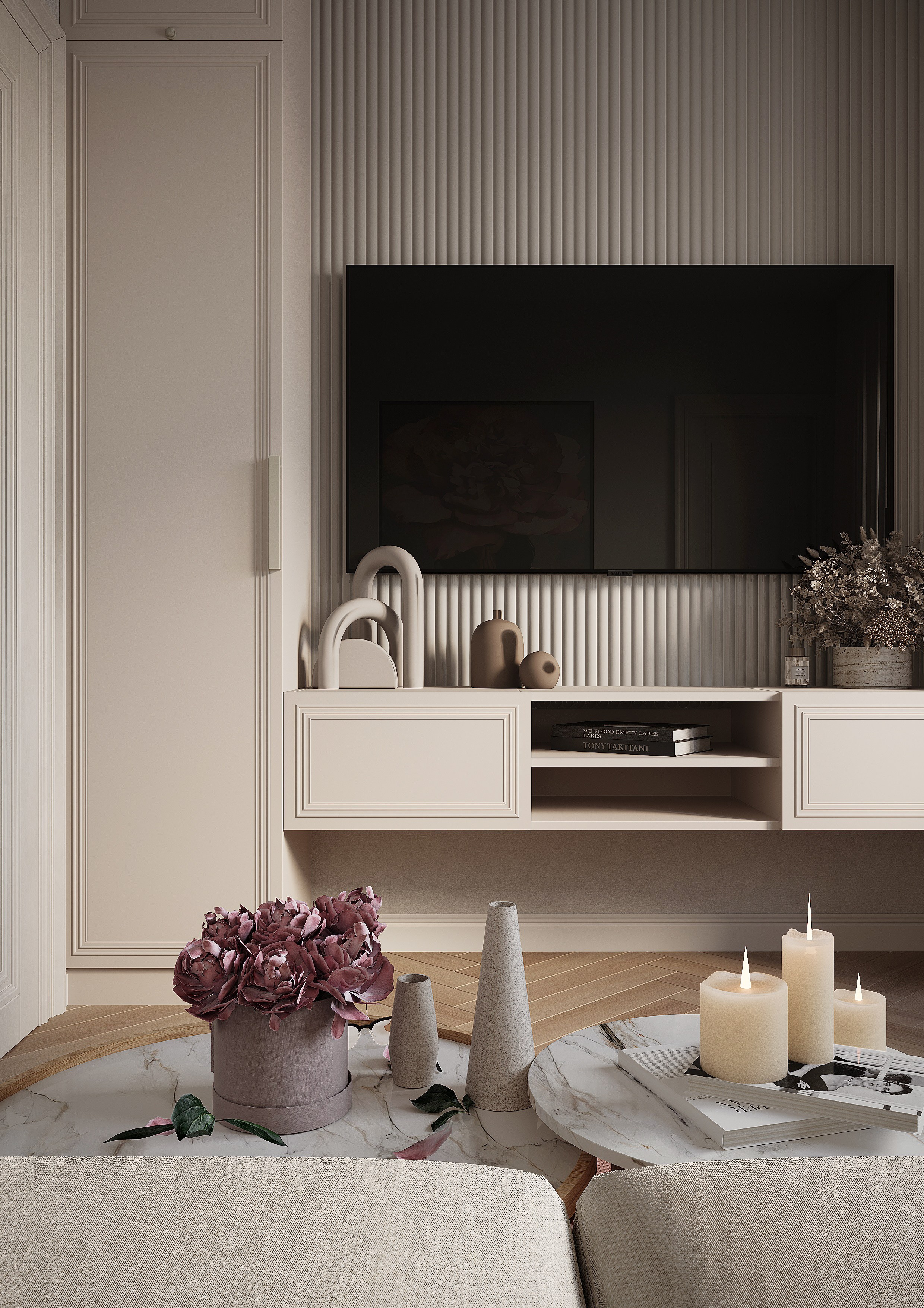 Просторная нежная квартира для милых девушек. Батракова Наталья дизайнер интерьеров Санкт-Петербург Москва Архангель