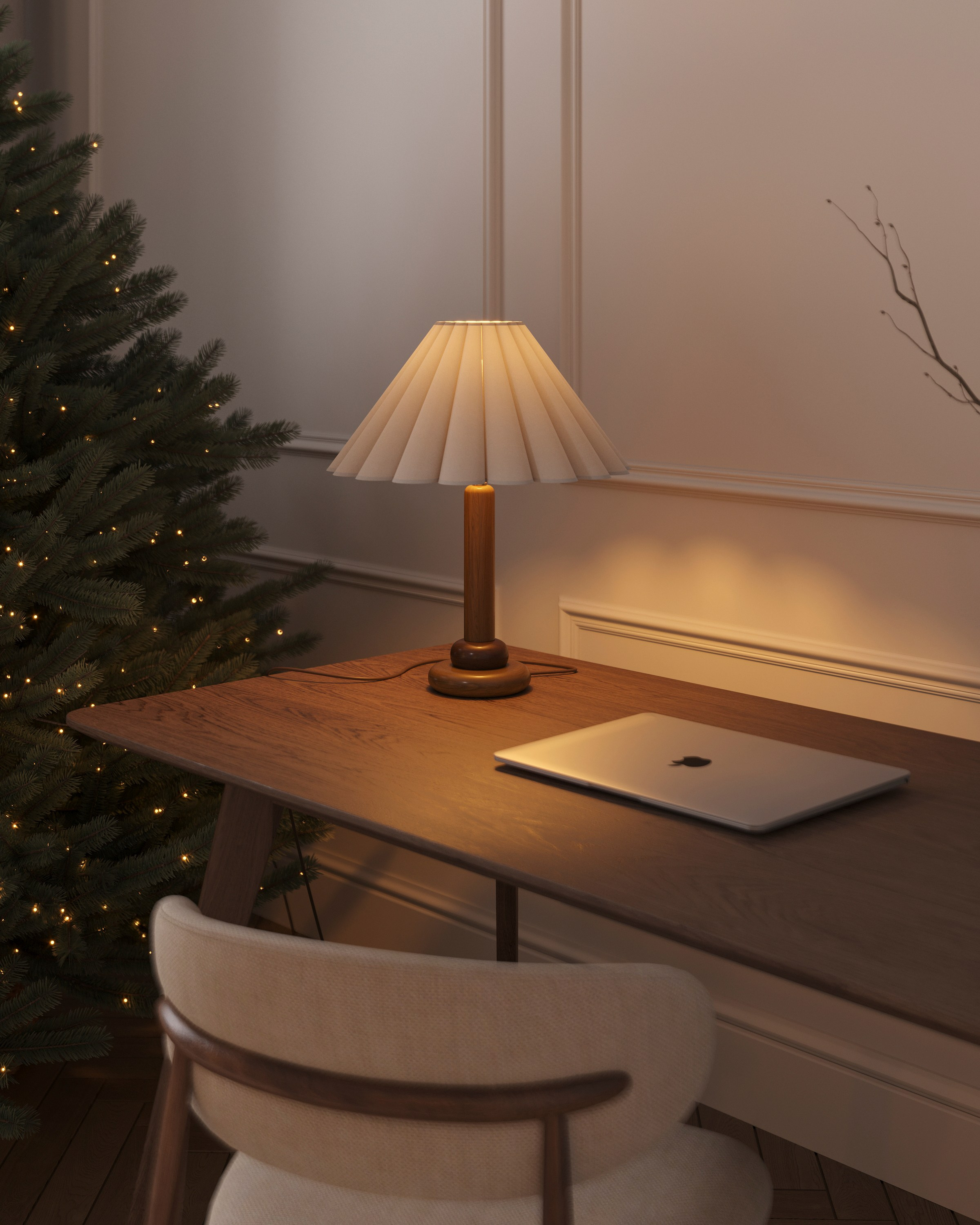CHRISTMAS CHARM | DESIGNER ANNE KIREEVA. Interior Visualization by Valerie Stetyukevich