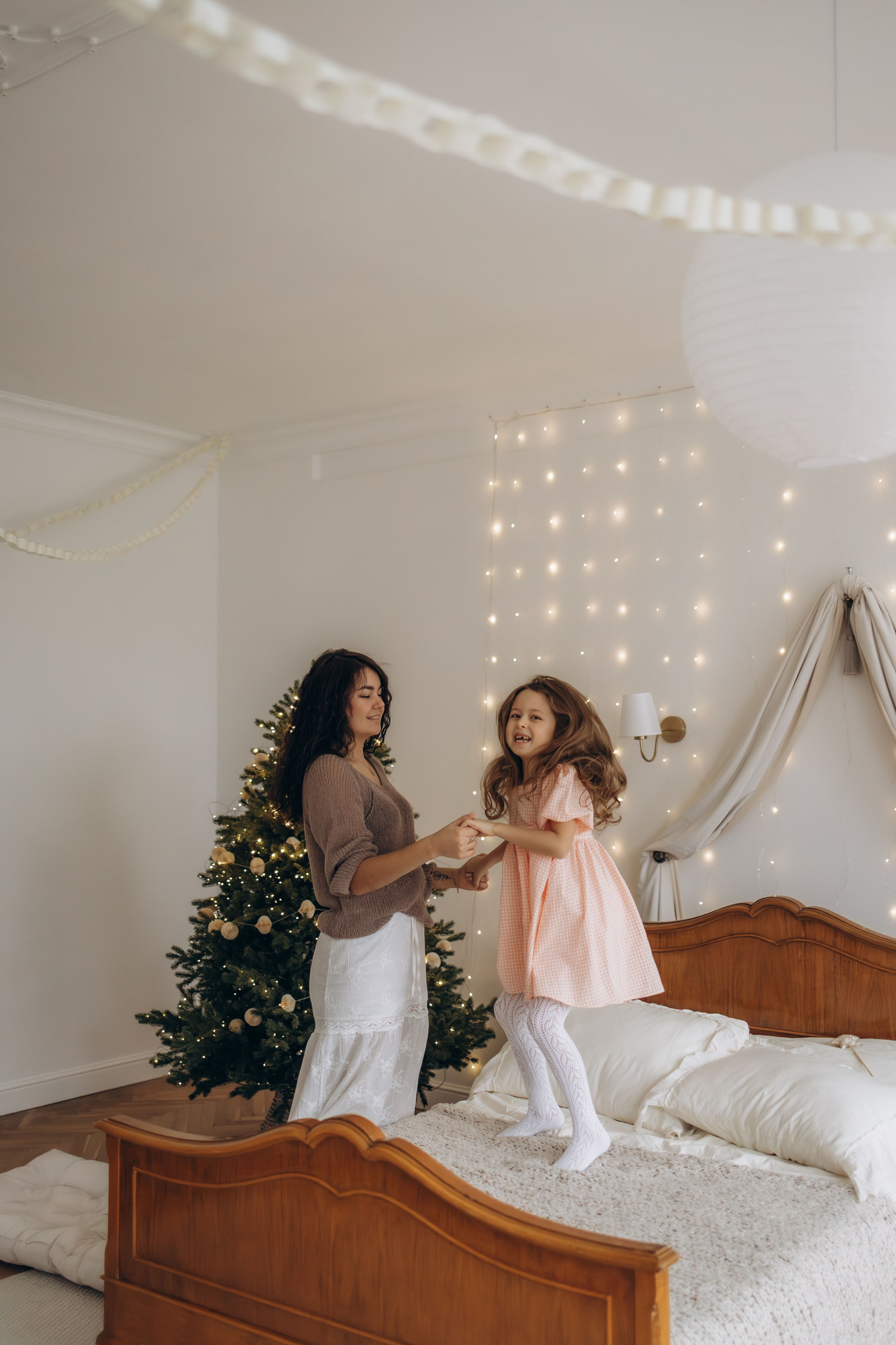 Мамочка и доченька в студии, г. Обнинск (Калужская обл.). Надежда Стар семейный и церковный фотограф в Жукове и Калужской области