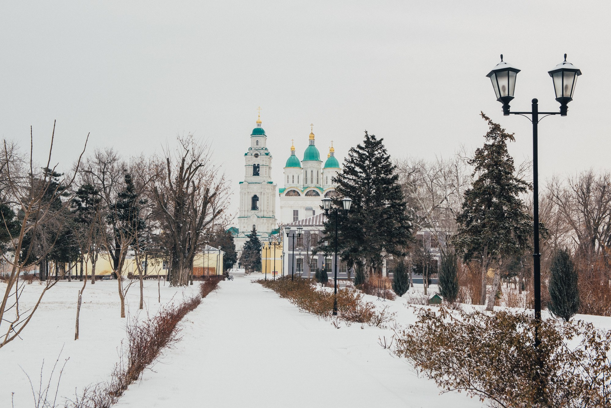 Кремль в снегу. Утро. Фотограф Анатолий Деникин