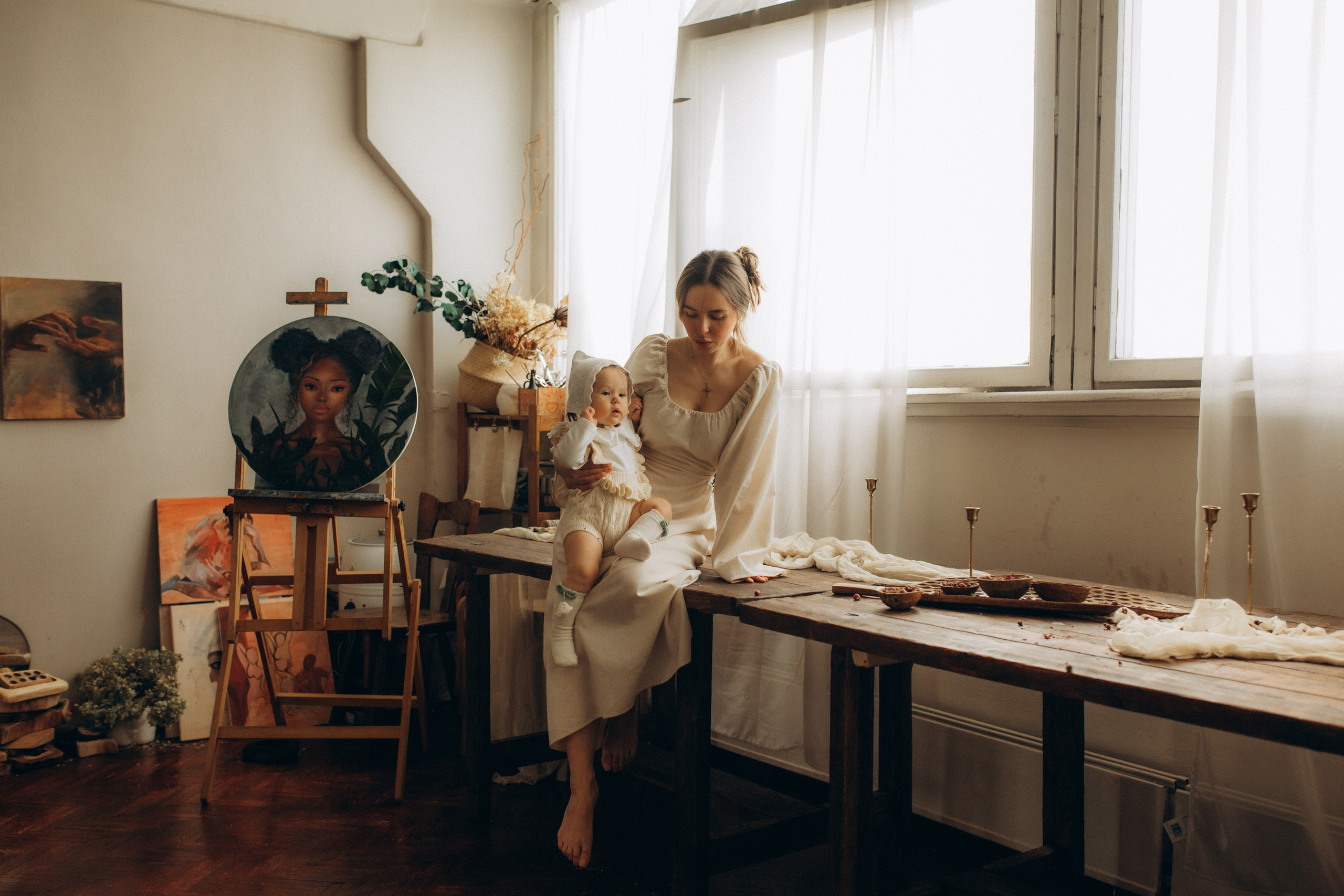 Семейная съемка в студии. Семейный и детский фотограф в Москве Антонина Смирнова