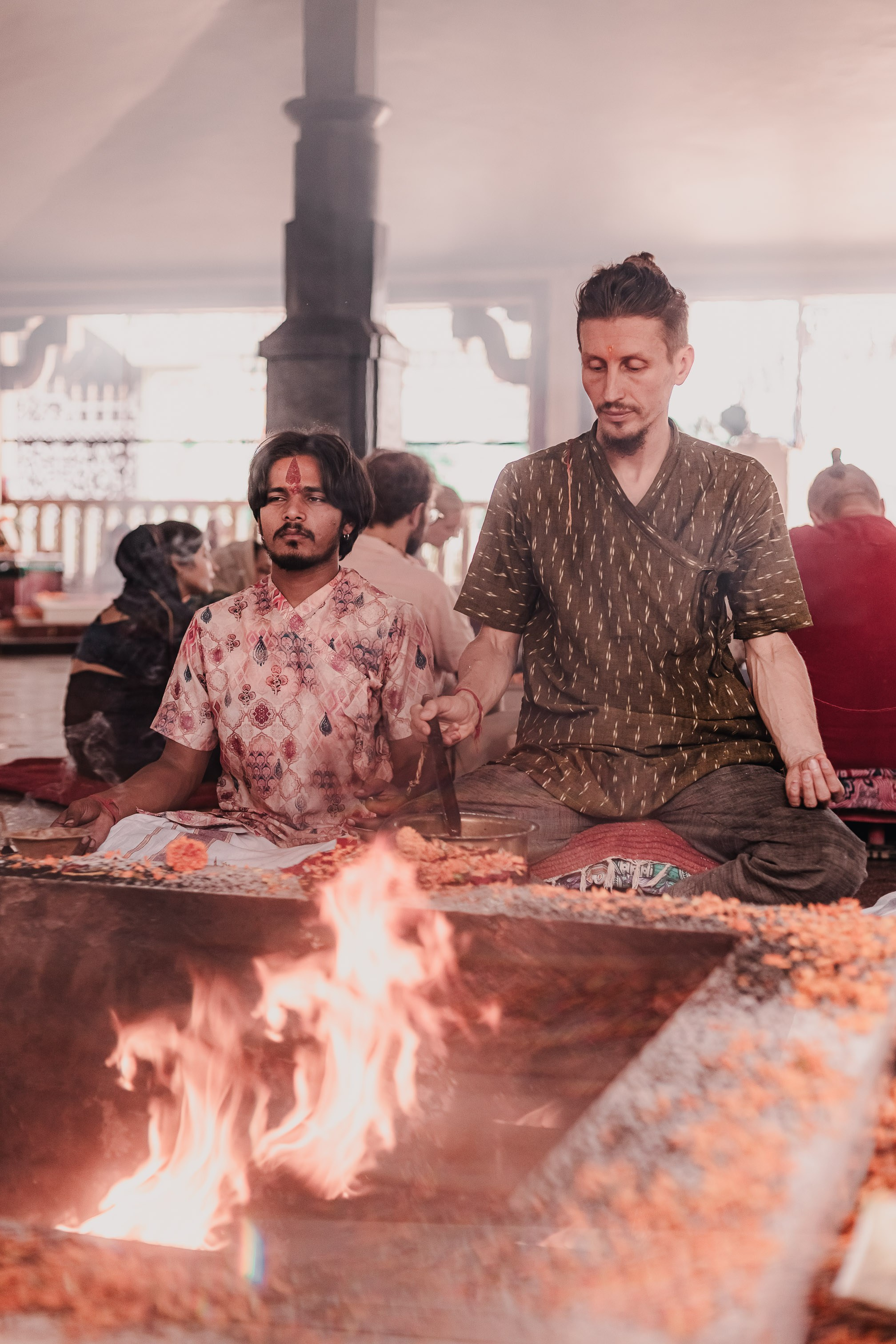 Navaratri yajna at Devraha Baba Ji ashram. Мариам Багдасарян