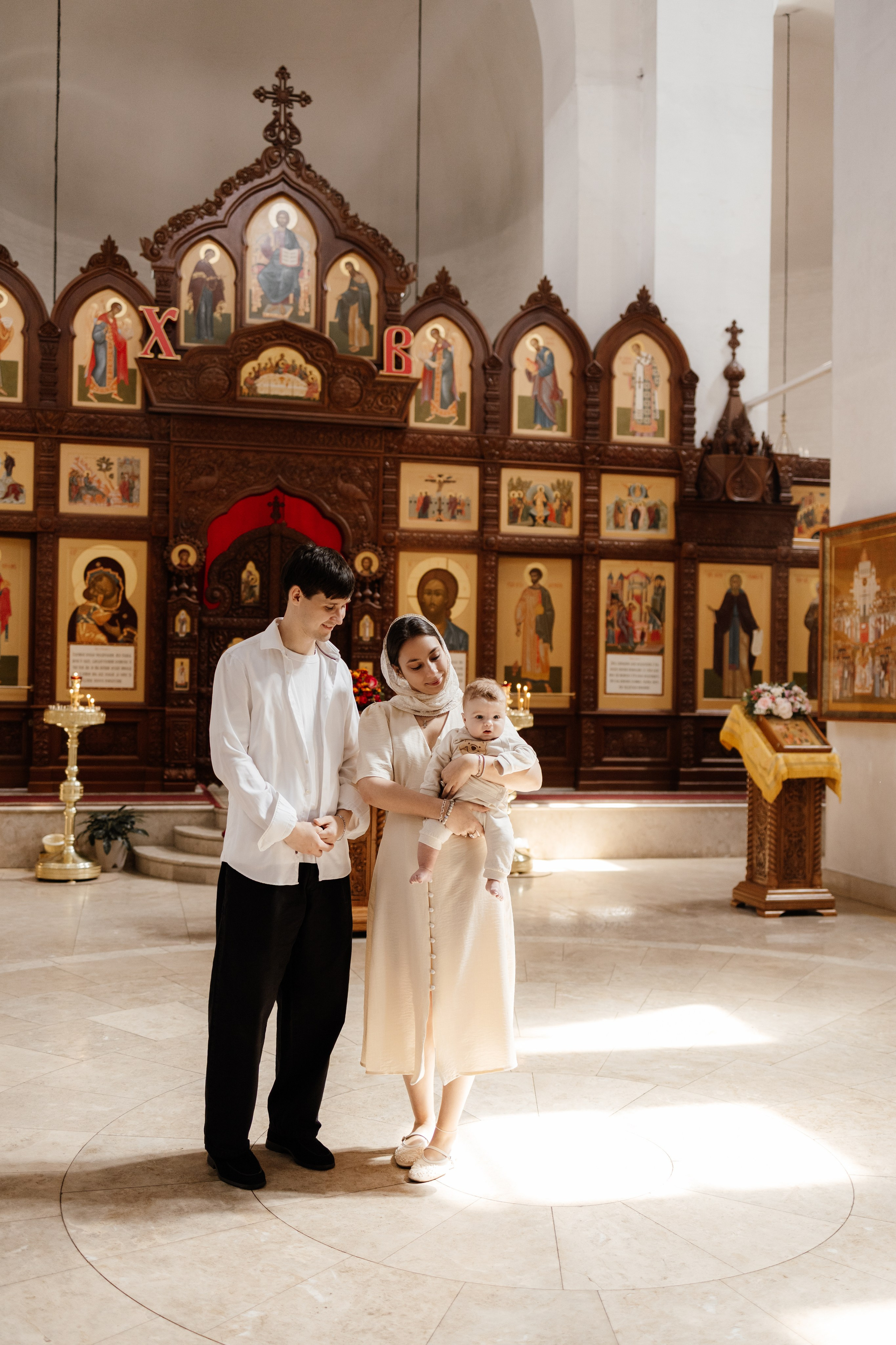 Таинство Крещения Саши. Фотограф новорождённых Newborn Москва