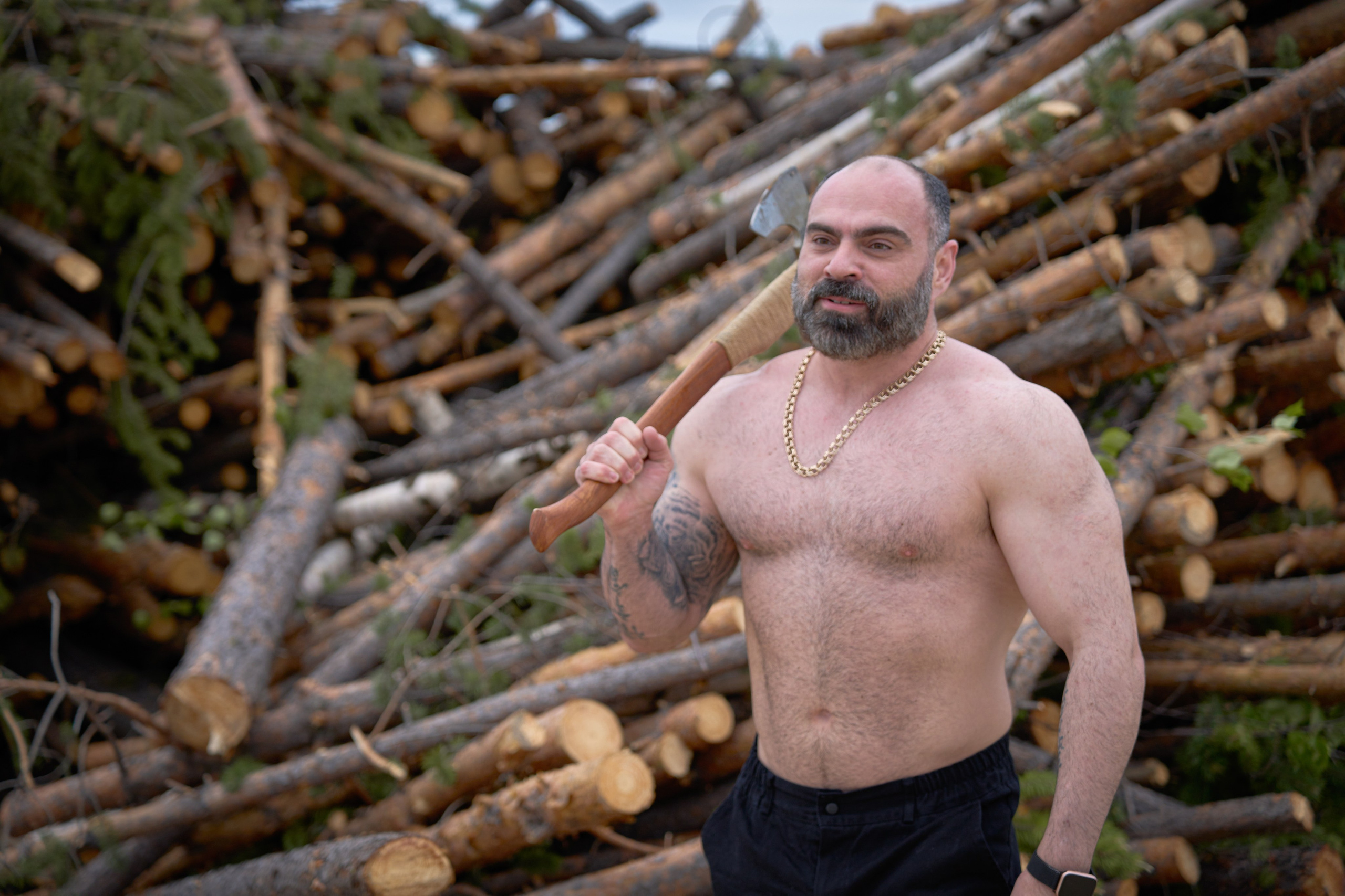 Лесоруб. Фотограф Галина Иванова в Надыме