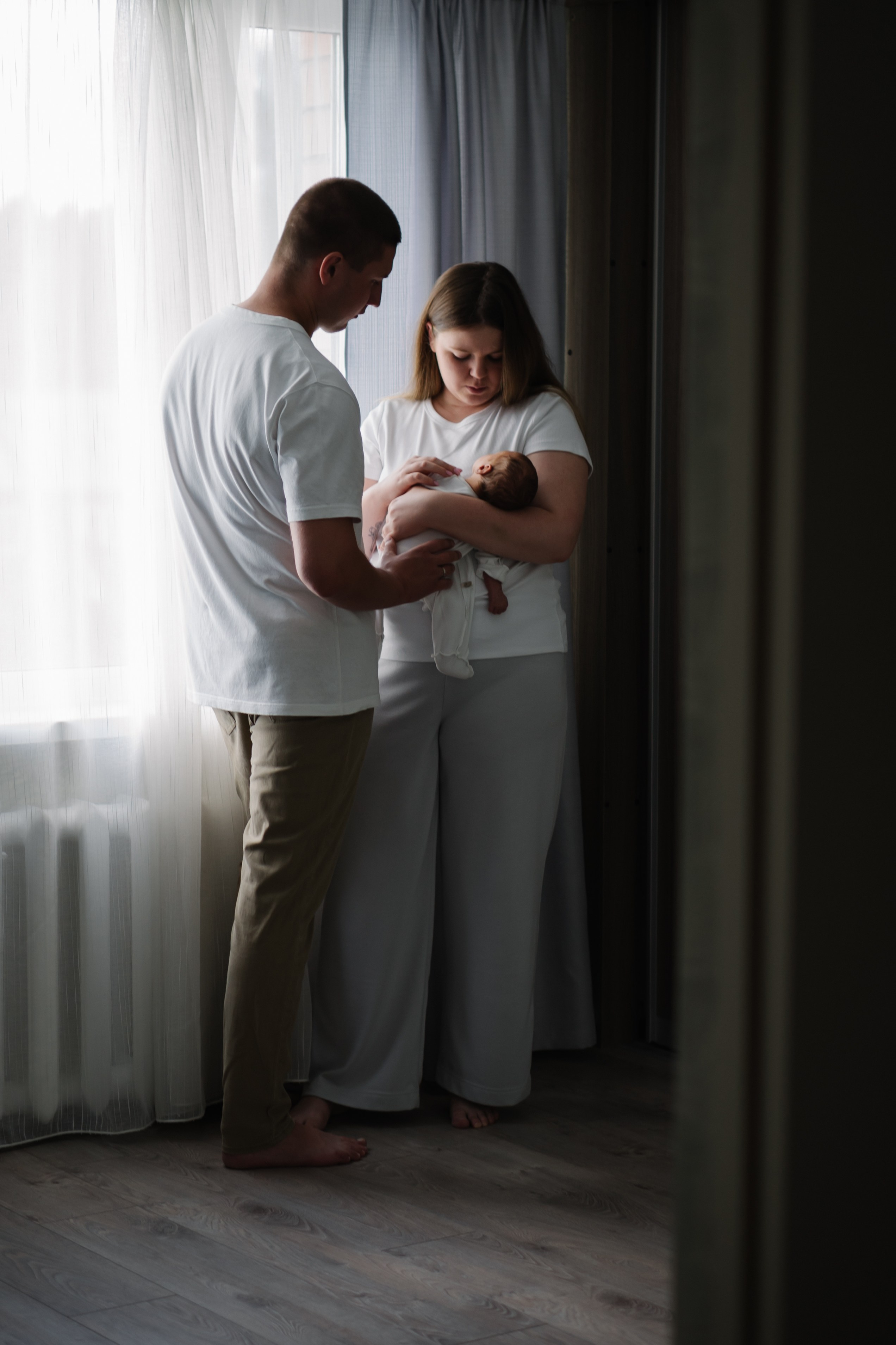 Петя с родителями, домашняя фотосессия. Фотограф Ольга Игорева