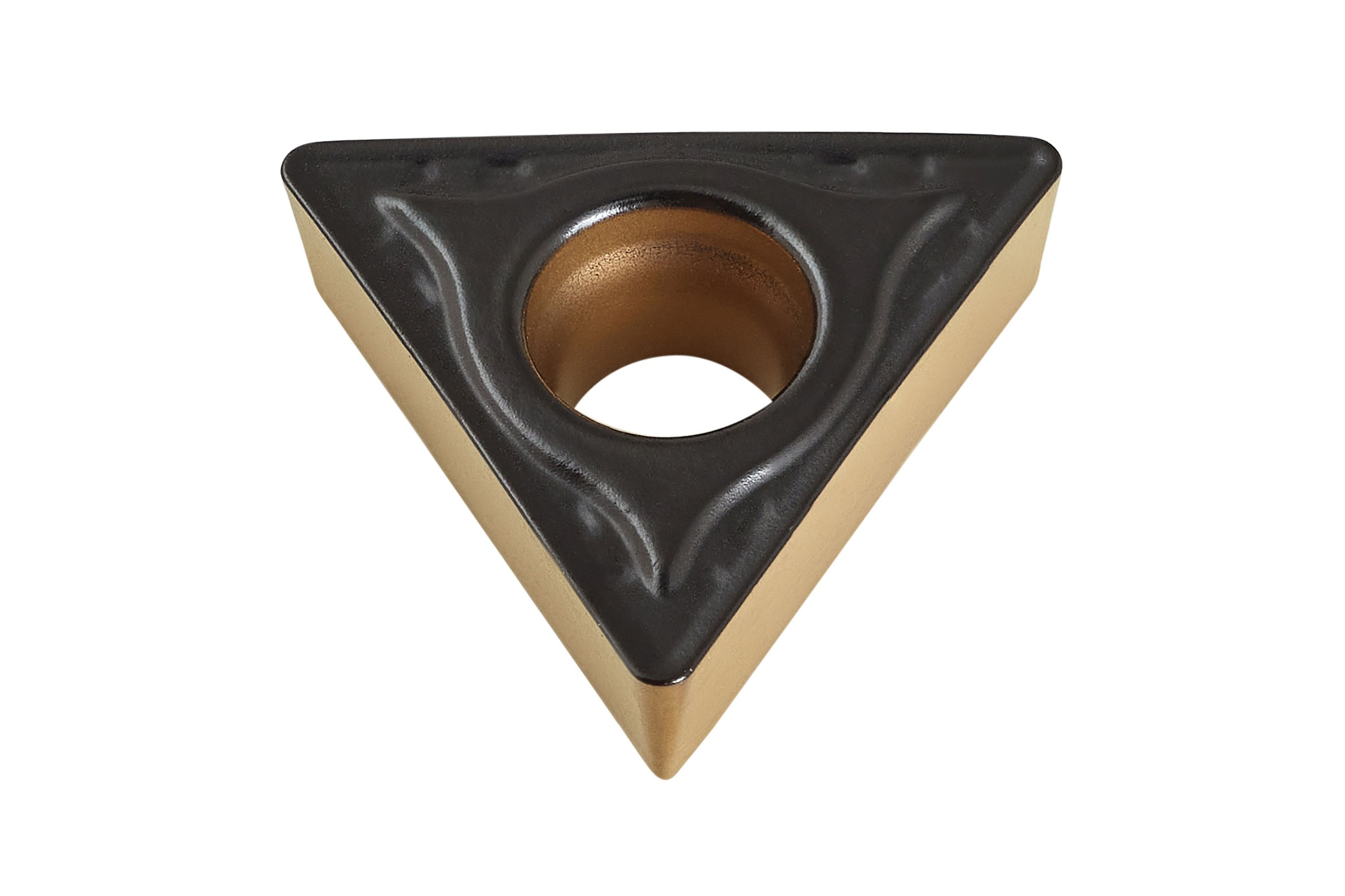 Режущая пластина крупным планом — микроструктура твердого сплава