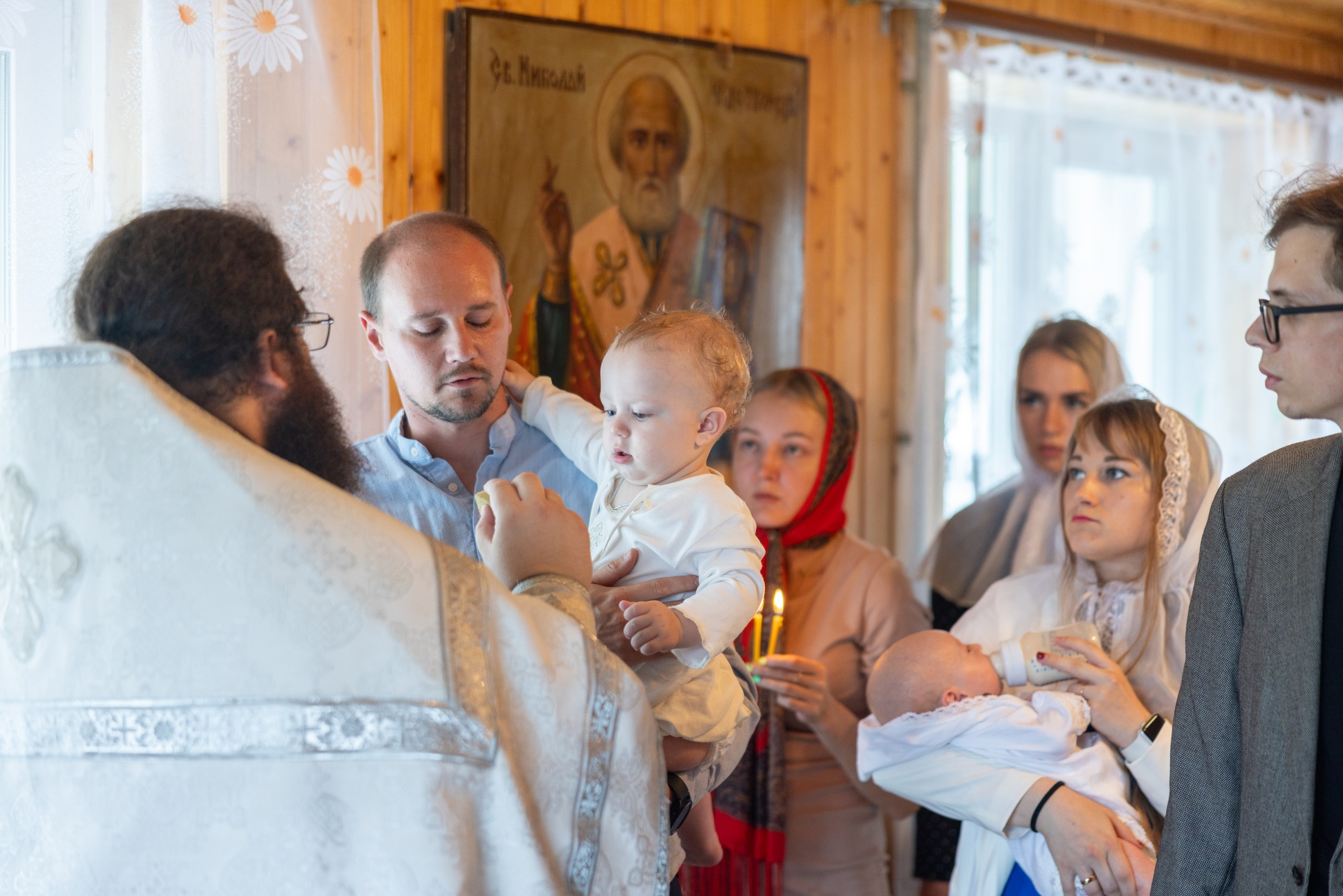 Образец репортажа крещения оригиналы, без искажений, без вспышки, светосильная оптика!. Фотограф в Туле Крупский АнДРей. Фотостудия «КАДР71» в Туле