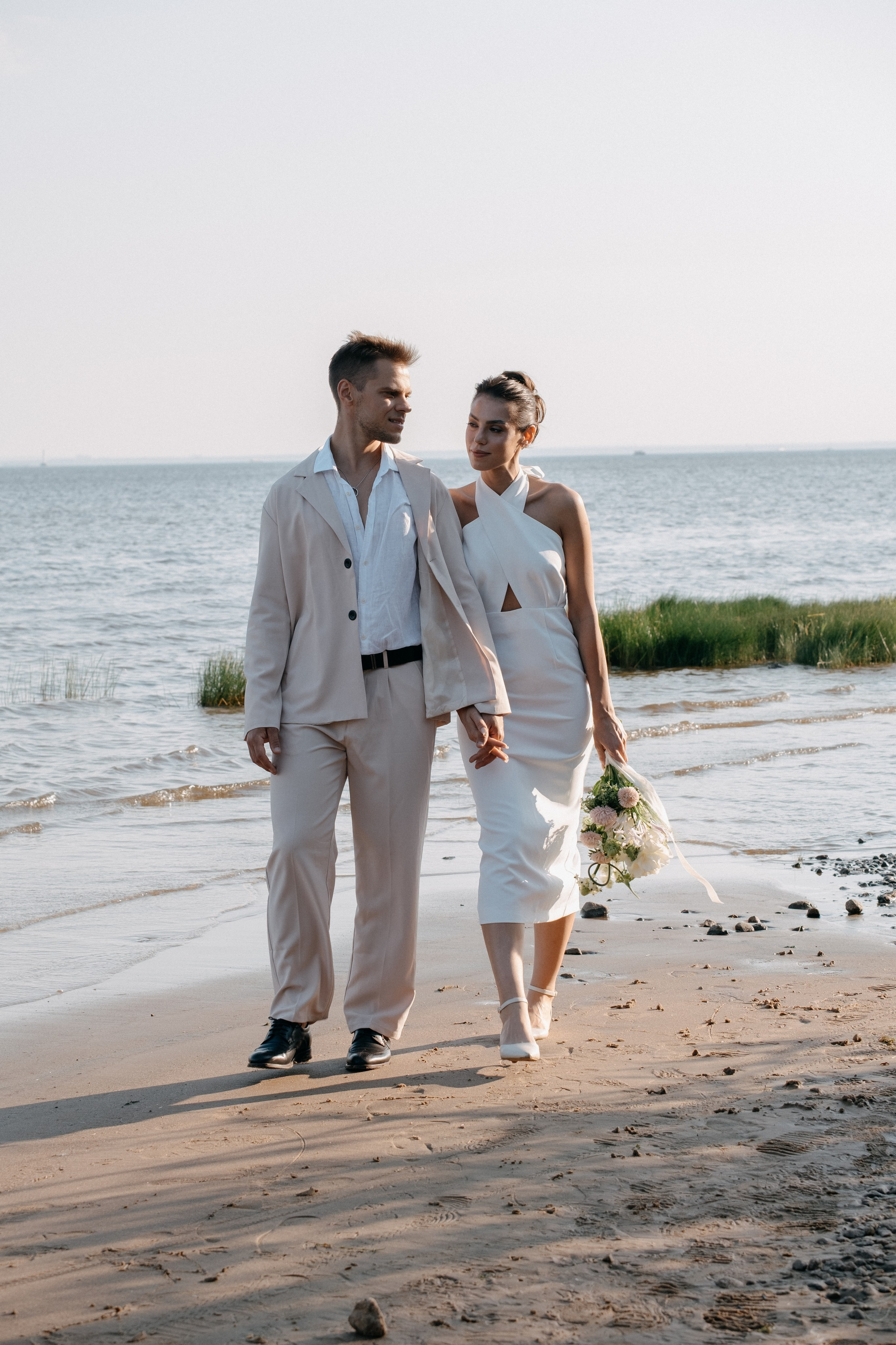 СВАДЕБНАЯ ФОТОСЕССИЯ ВЫЕЗДНОЙ ЦЕРЕМОНИИ (ФИНСКИЙ ЗАЛИВ). Профессиональный фотограф, Санкт-Петербург — Виктория Богомолова