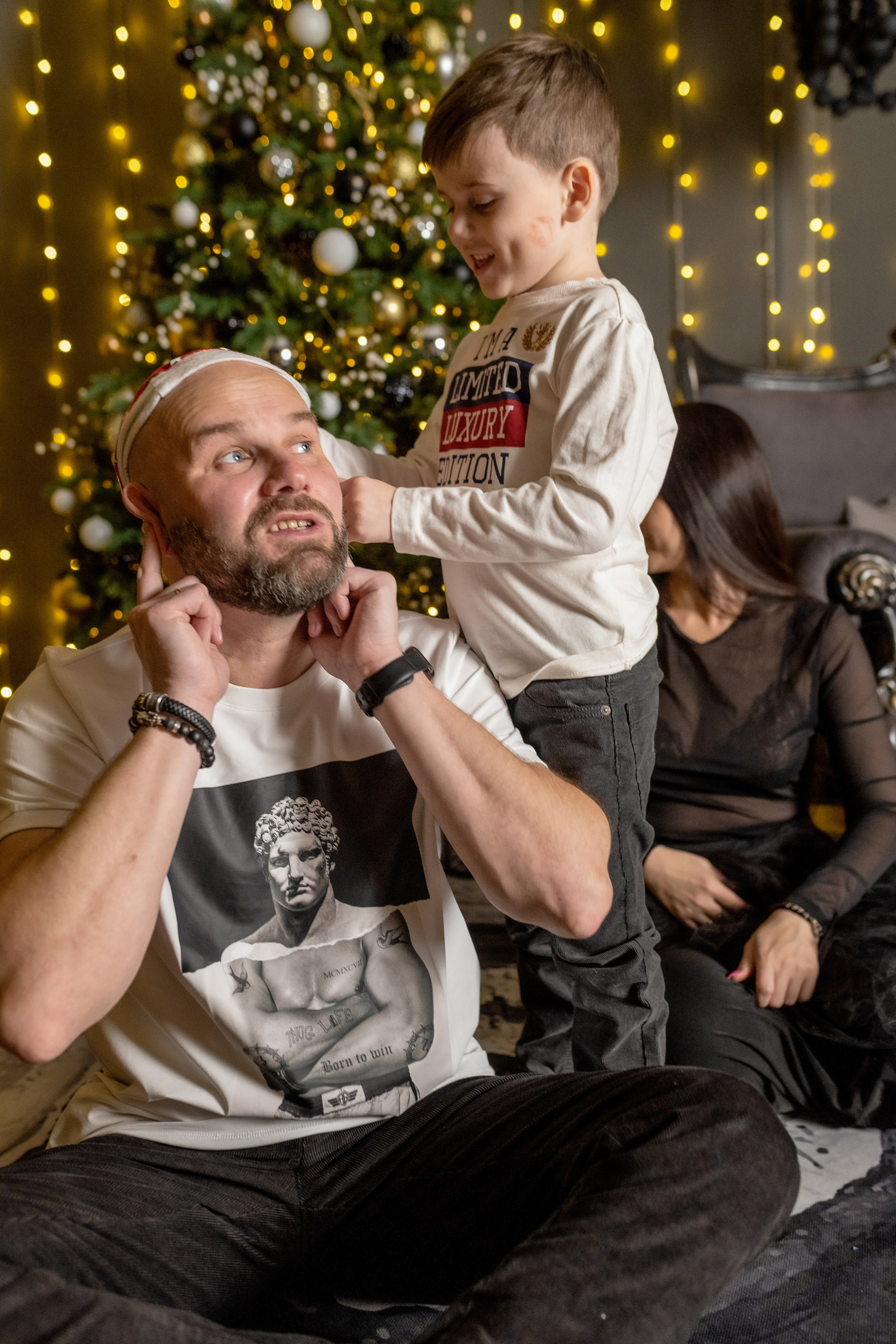 Новогоднее: Алексей, Алена и Степан. Фотограф г. Хабаровск